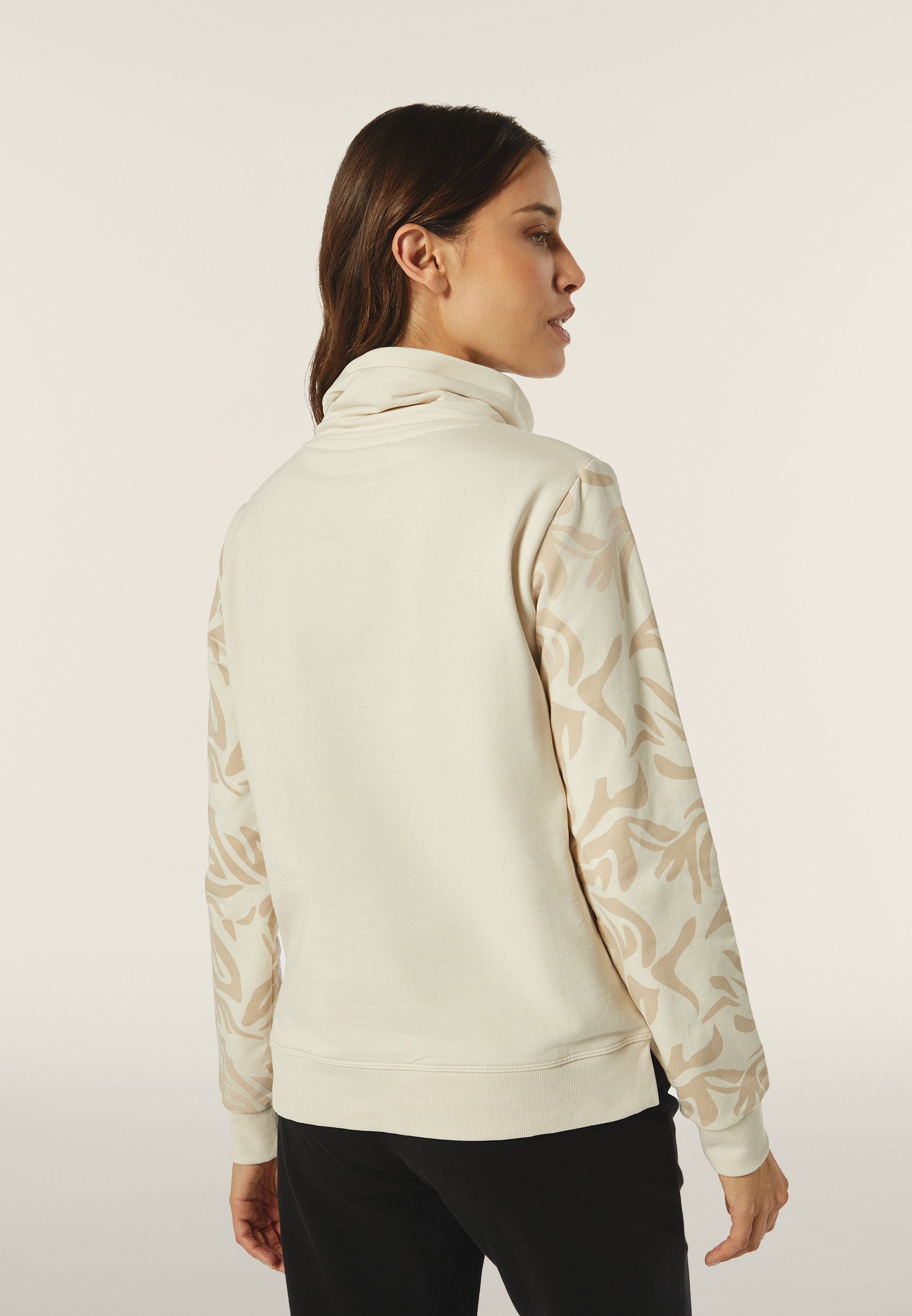 freddy-felpa-donna-comfort-fit-collo-alto-con-maniche-fantasia-floreale image 3