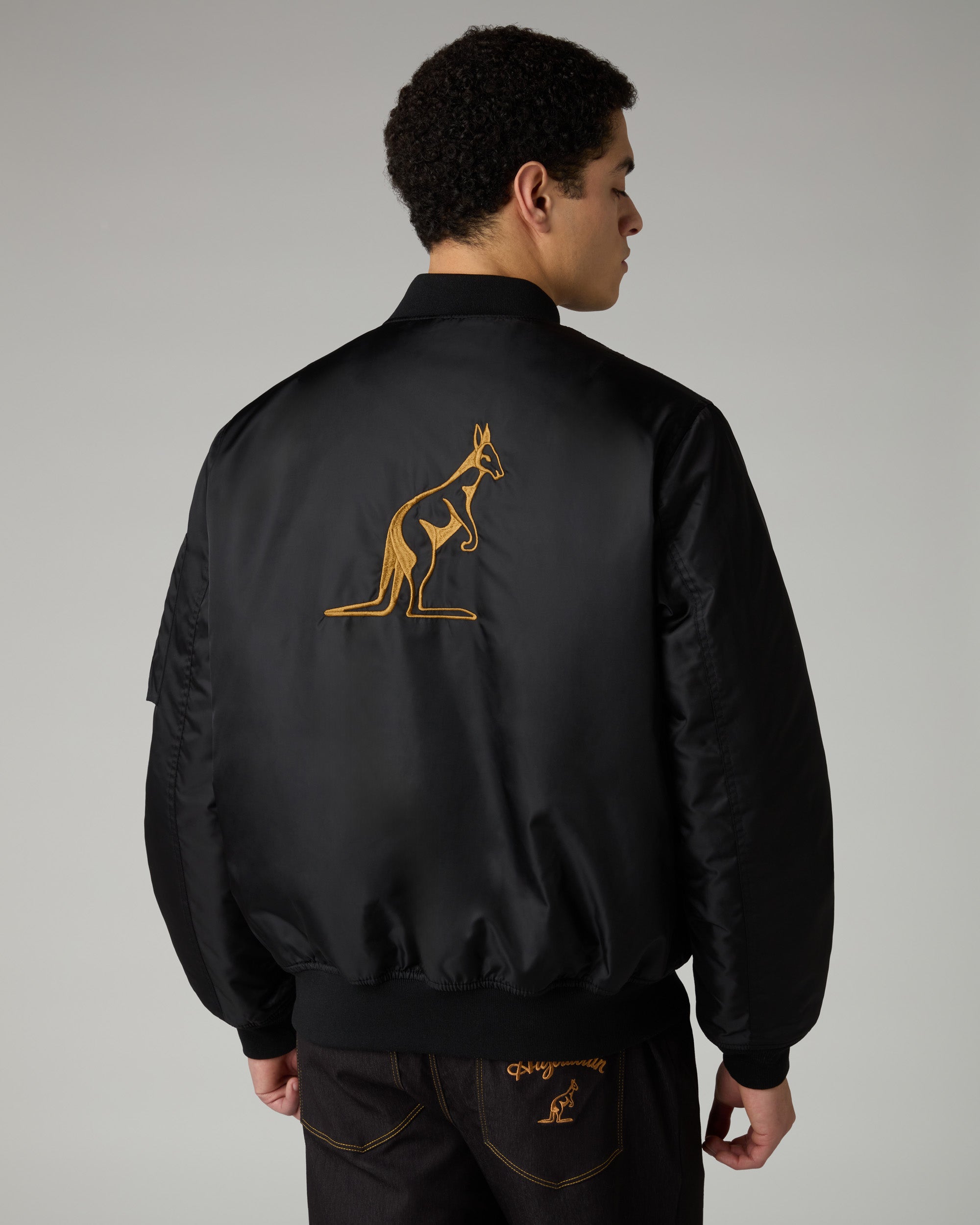 australian-archive-bomber-jacket-giubbotto-nylon-twill-nero image 1