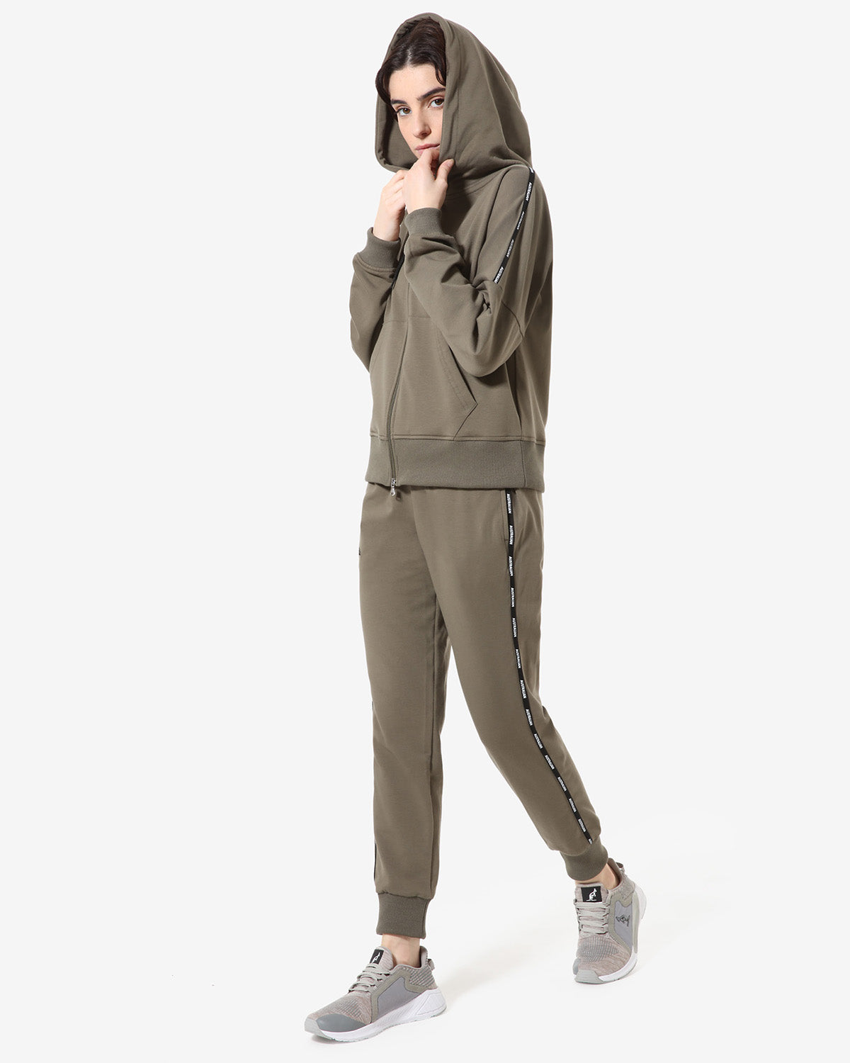 australian-tape-logo-full-zip-giacca-in-felpa-con-cappuccio-verde-aneto image 2