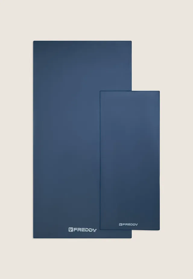 freddy-set-2-asciugamani-microfibra-blu-navy-70x140-40x100 image 1