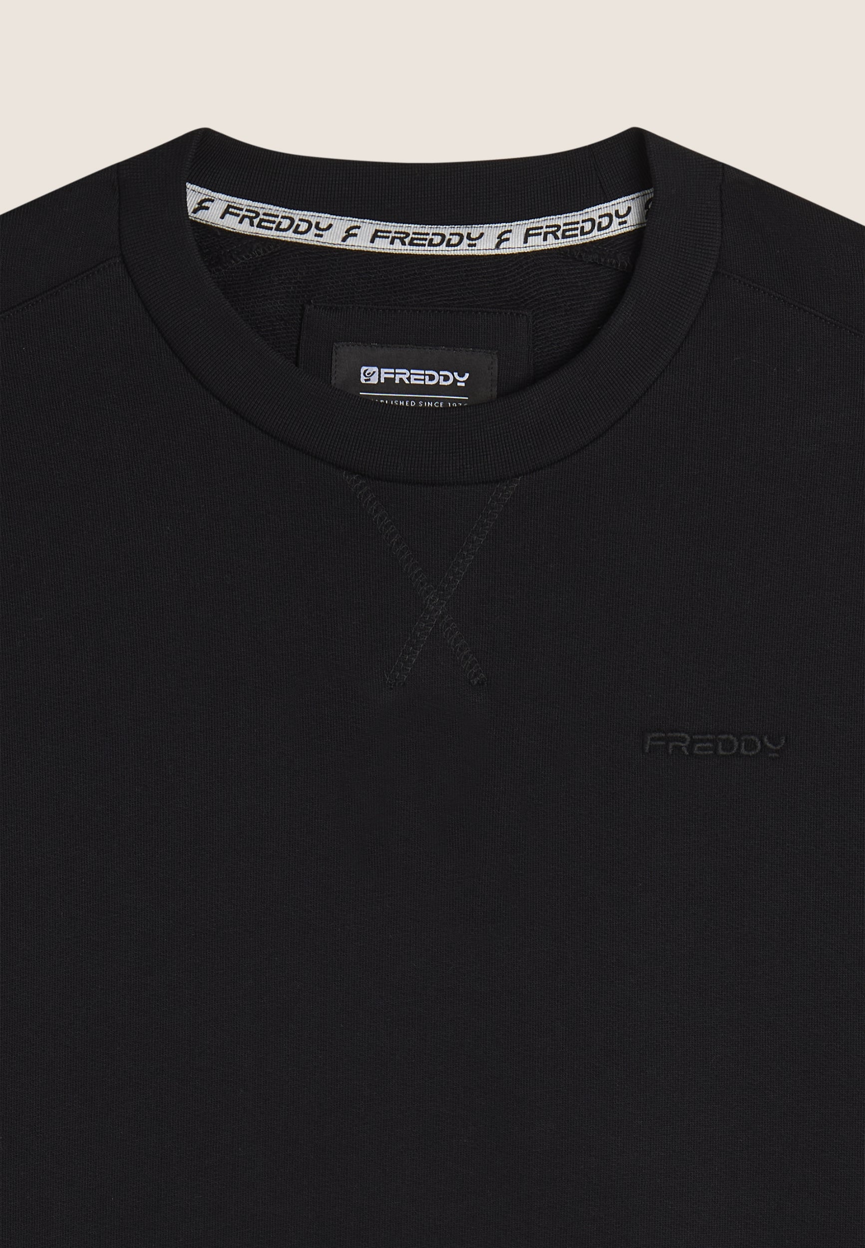 freddy-felpa-uomo-regular-fit-girocollo-in-cotone-con-tasche image 3