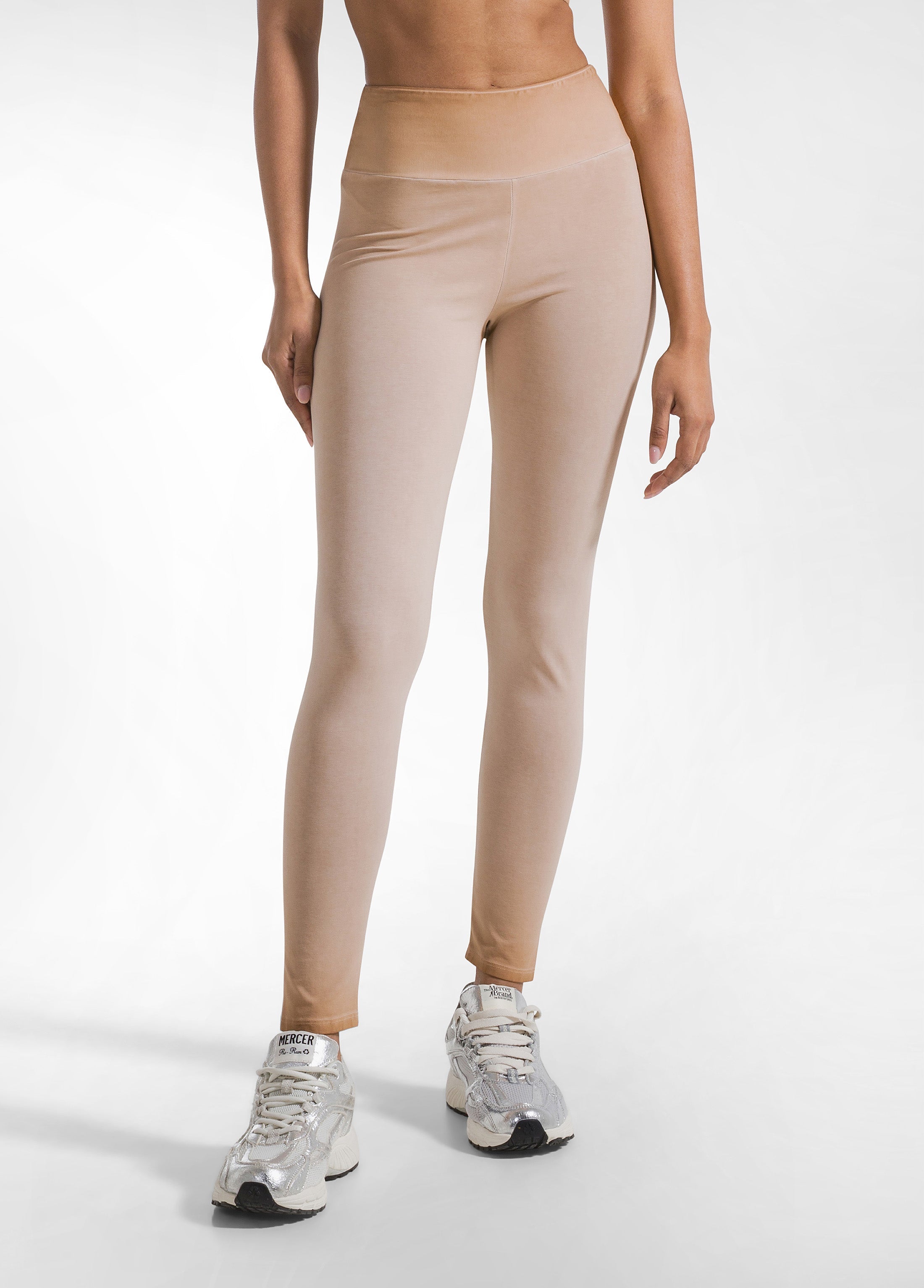 deha-set-top-e-leggings-effetto-fade-marrone image 5