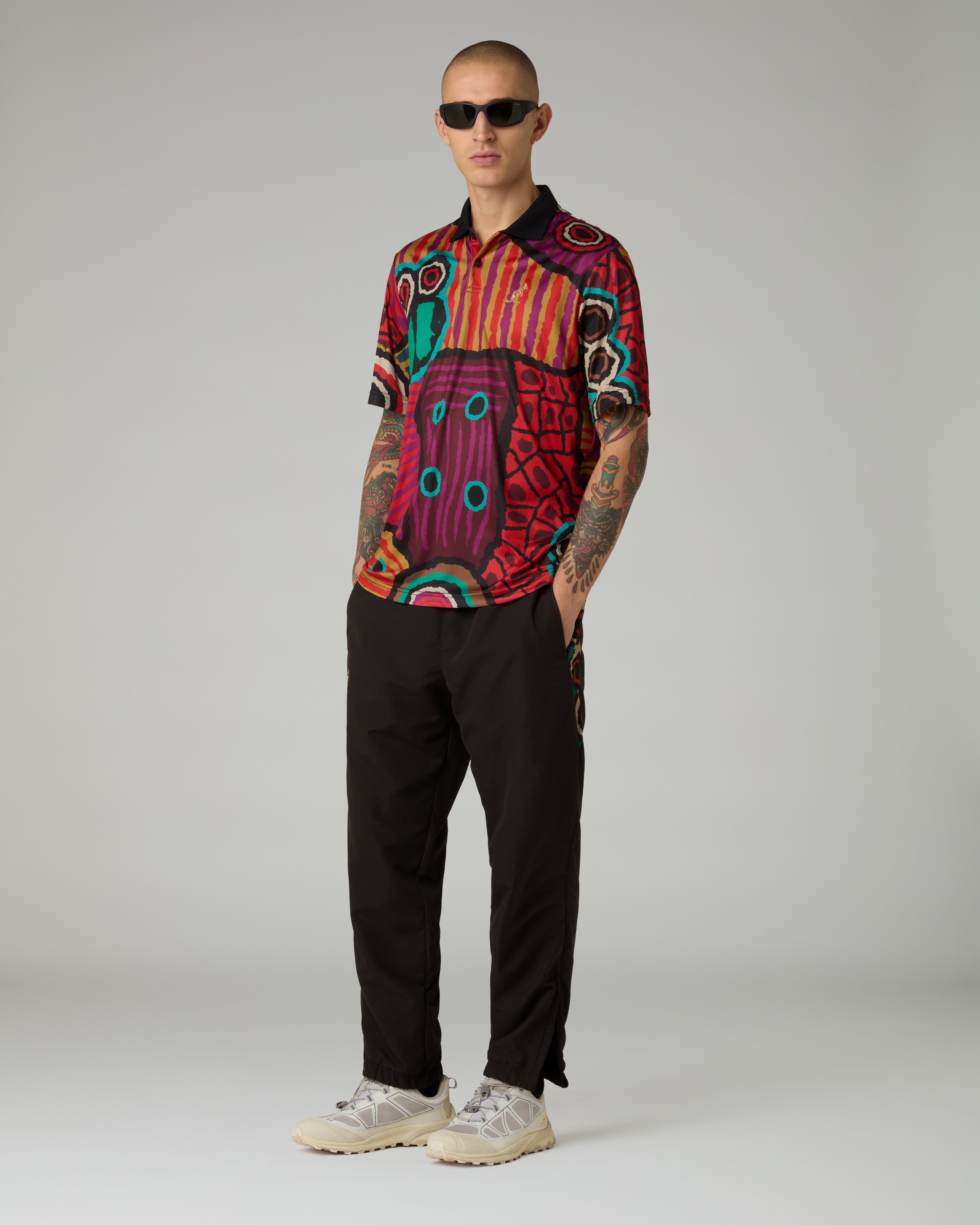 australian-jagera-polo-shirt-polo-tennis-elasticizzata-bordeaux-stampa-all-over image 2