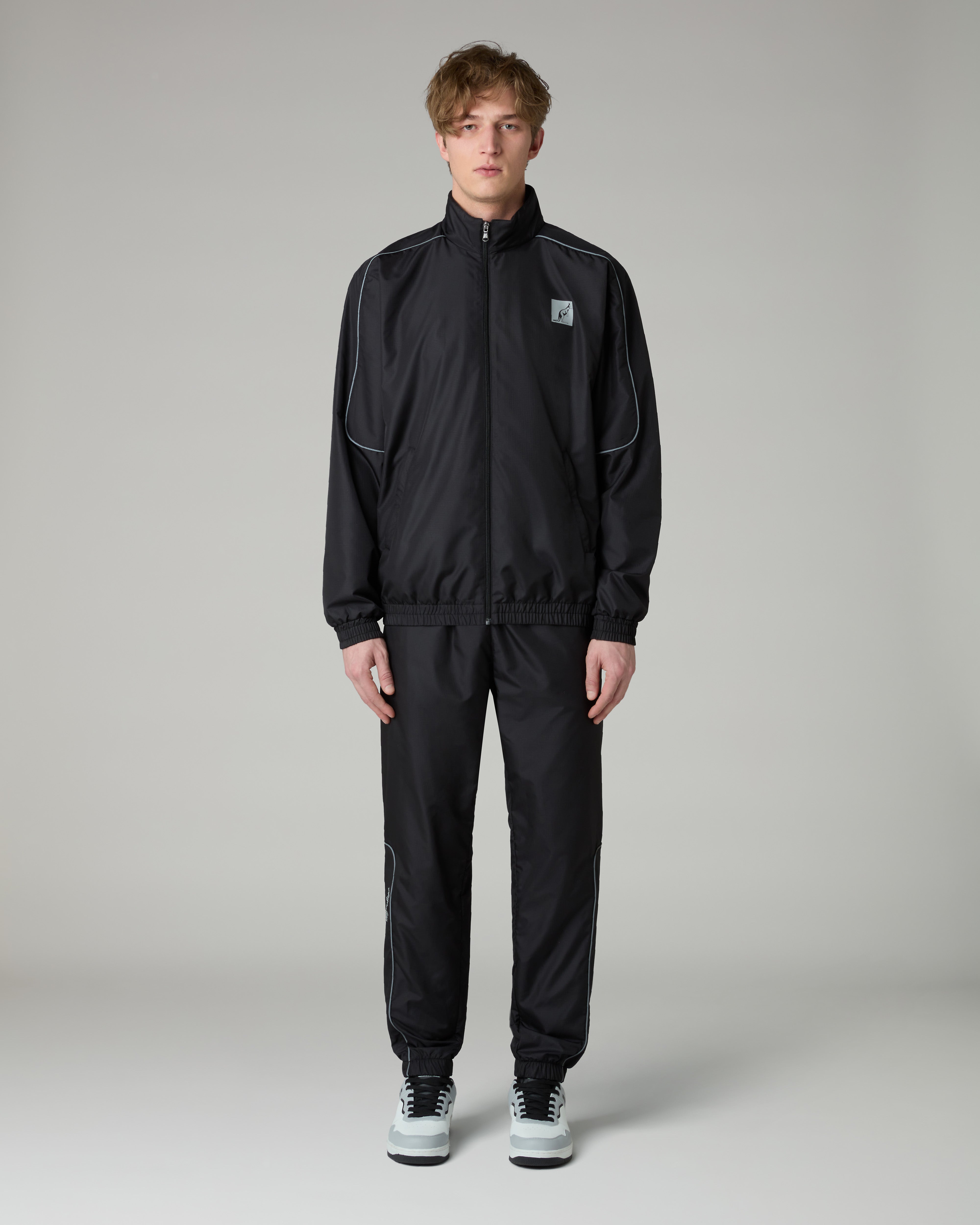 australian-nocturna-brice-tracksuit-tuta-nero-con-piping-rifrangente image 1