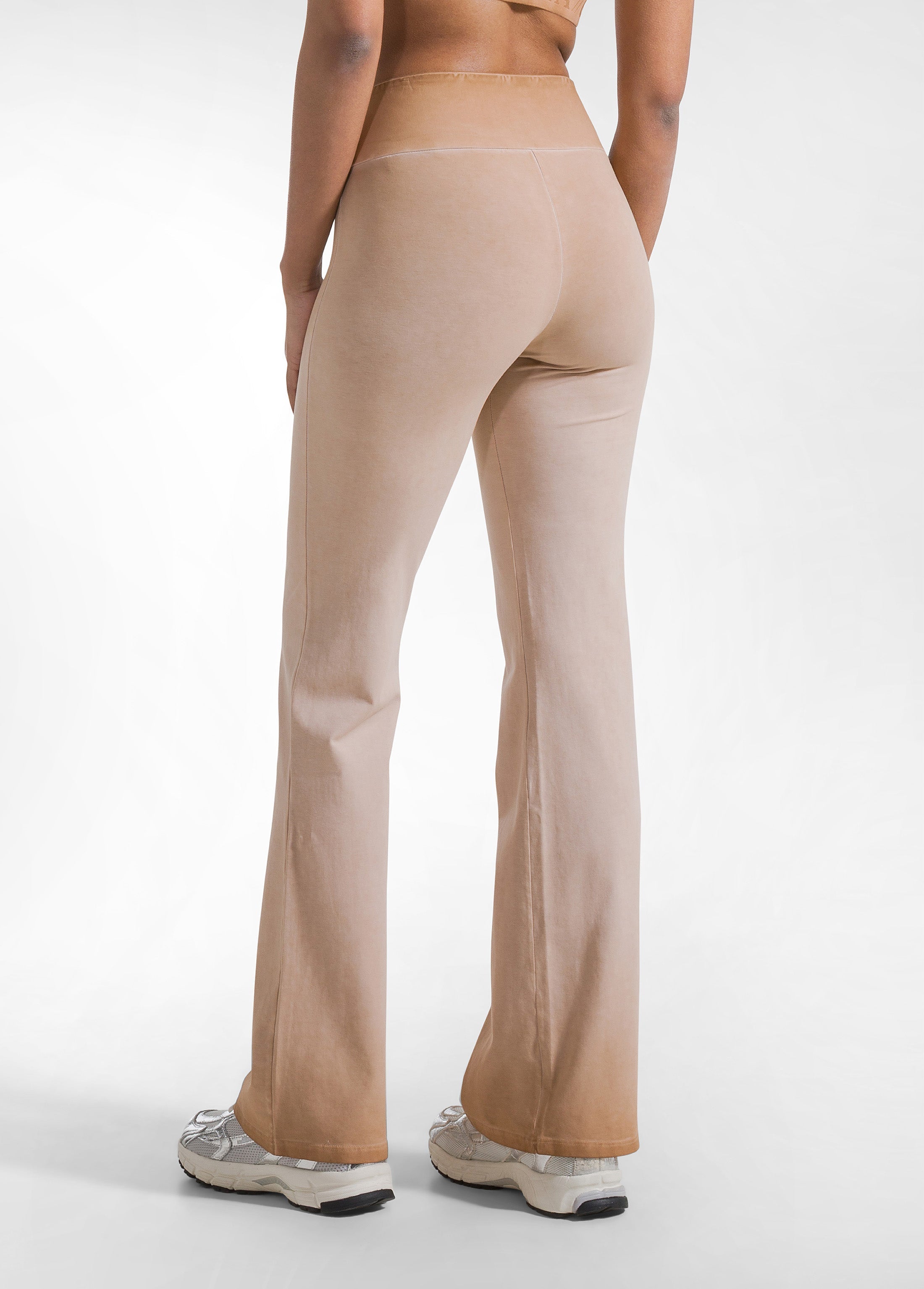 deha-set-top-sportivo-e-pantaloni-jazz-effetto-fade-marrone image 7