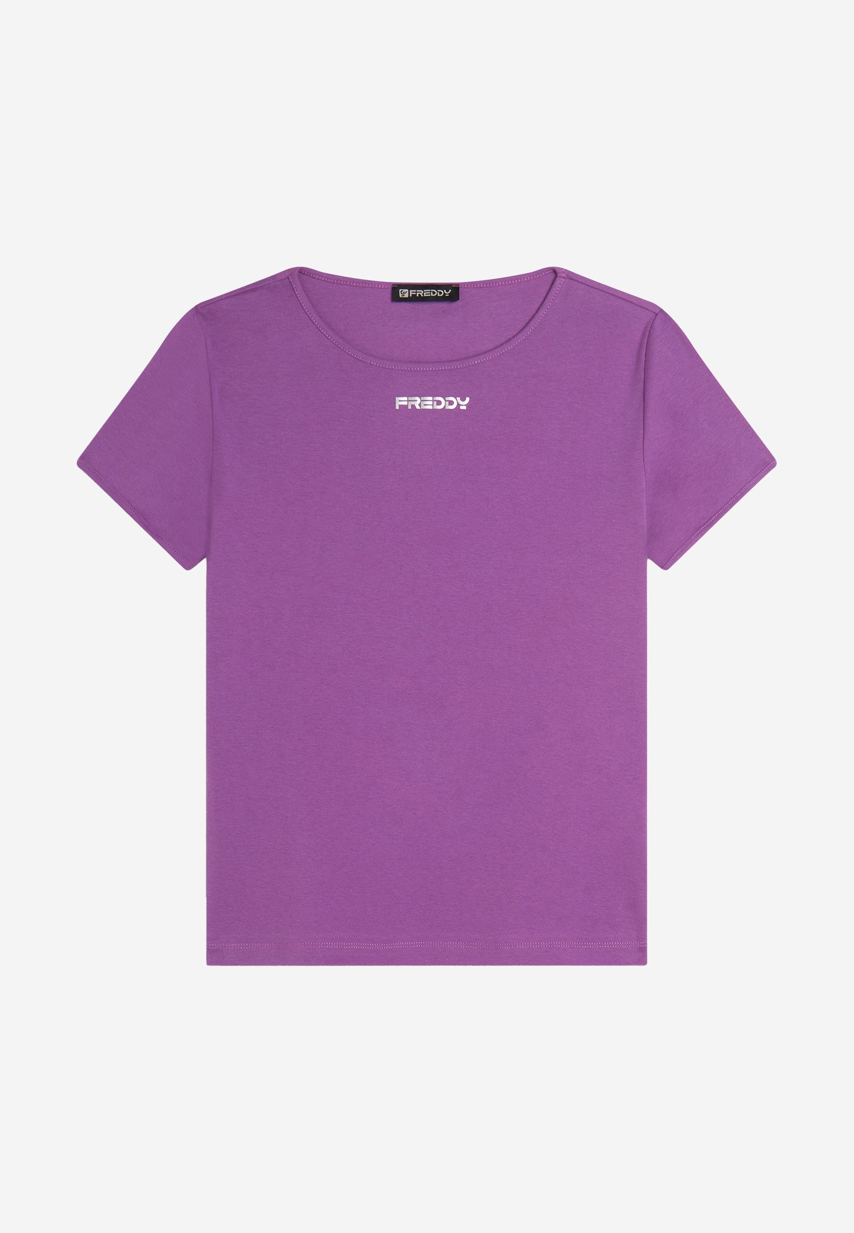 freddy-t-shirt-donna-jersey-leggero-elasticizzato-stampa-minimal image 5
