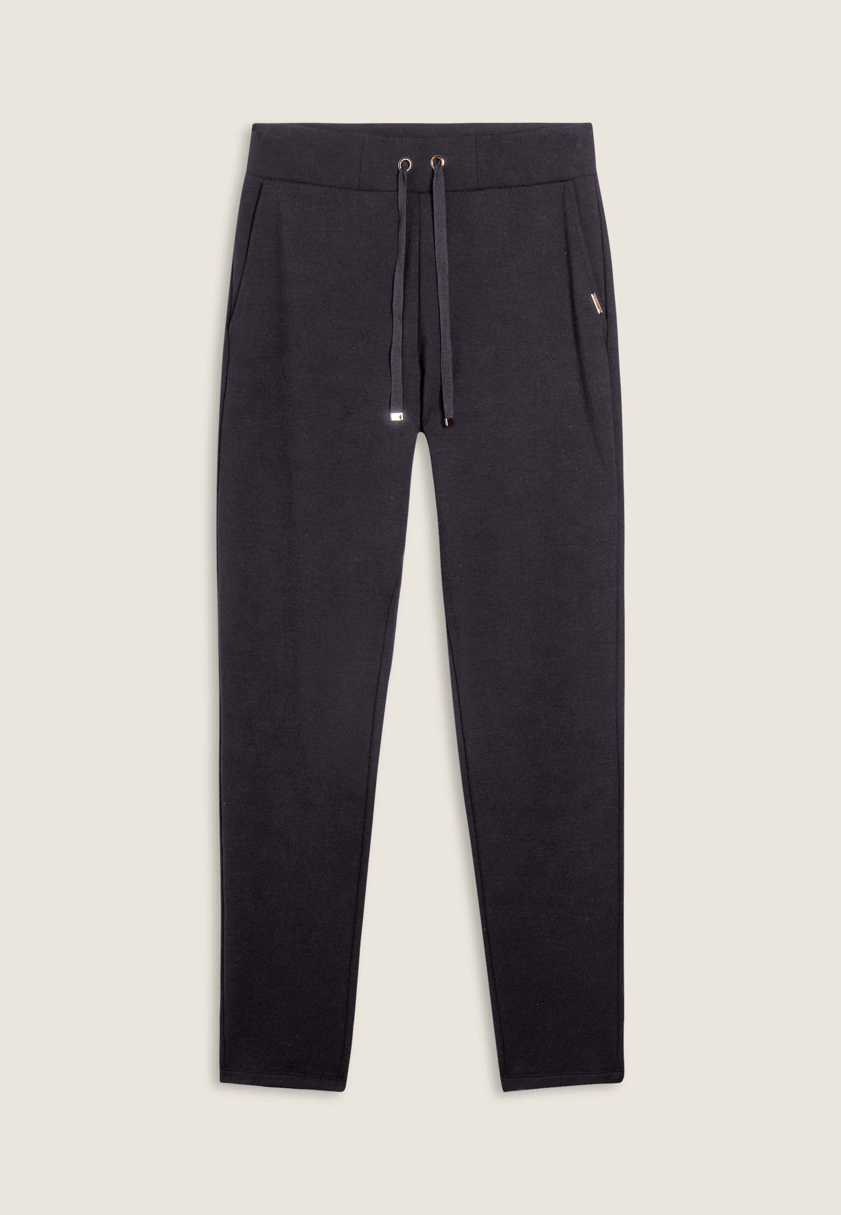freddy-pantaloni-donna-dritti-in-felpa-garzata-modal-elasticizzata image 8