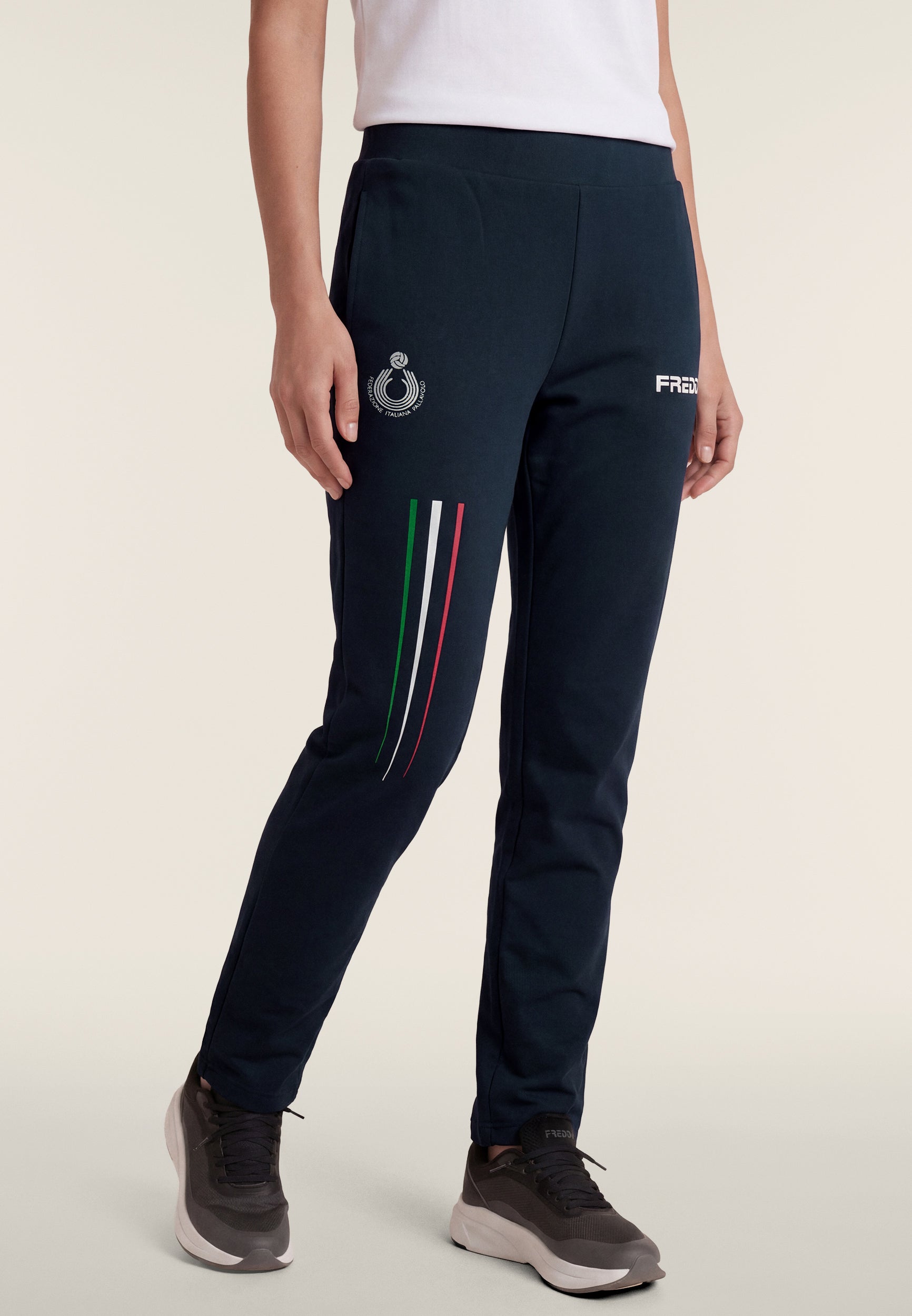 freddy-pantalone-donna-fipav-regular-fit-in-felpa-bielastica image 1