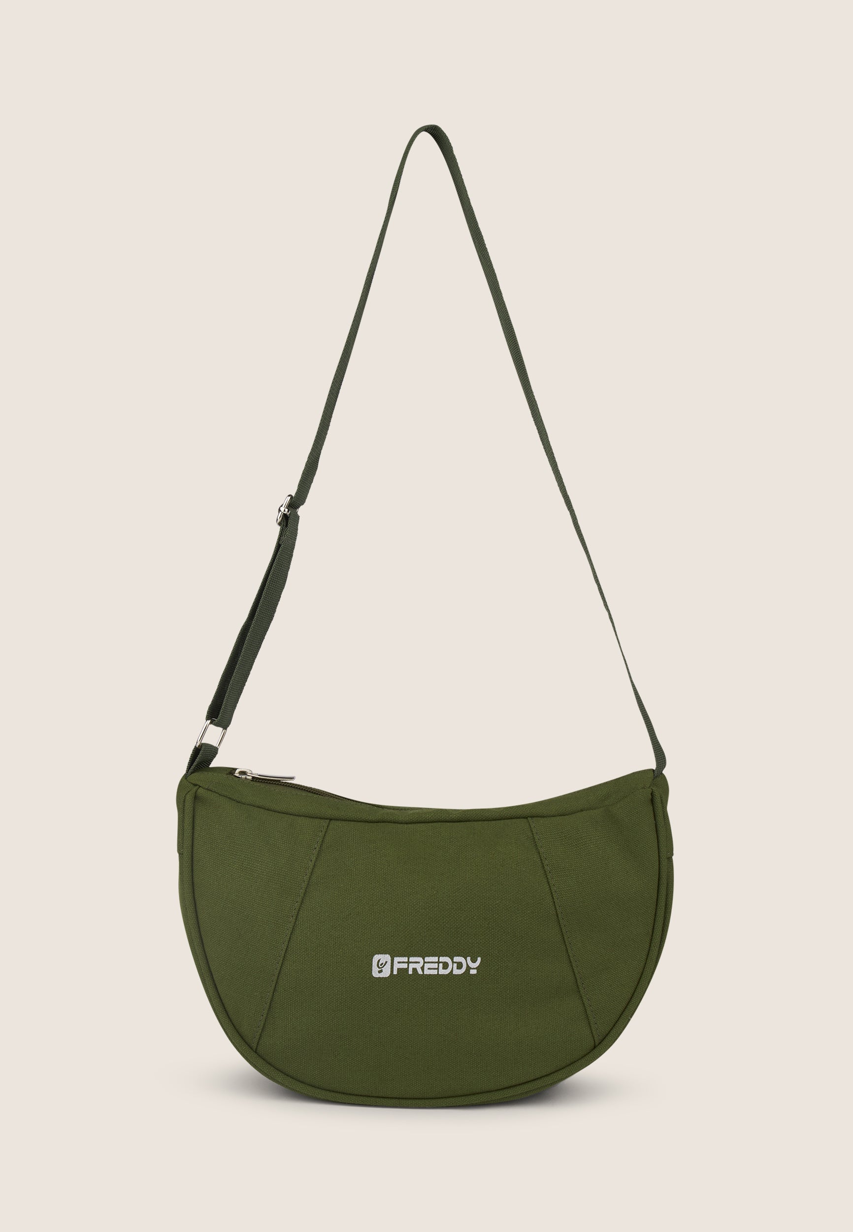 freddy-borsa-a-spalla-mezzaluna-canvas-30x10x20-cm-con-zip image 4