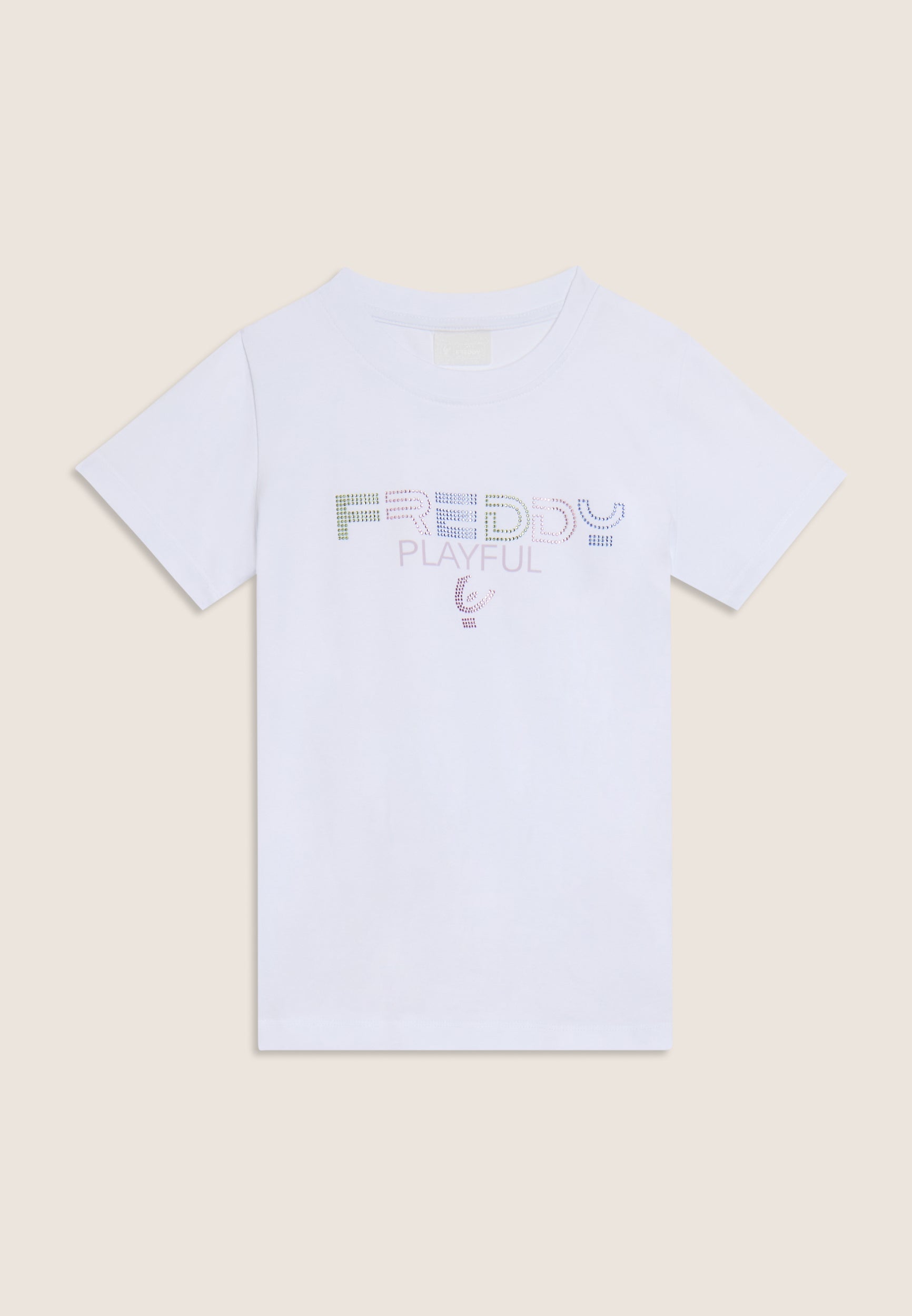 freddy-playful-t-shirt-con-strass-da-bambina-e-ragazza image 5