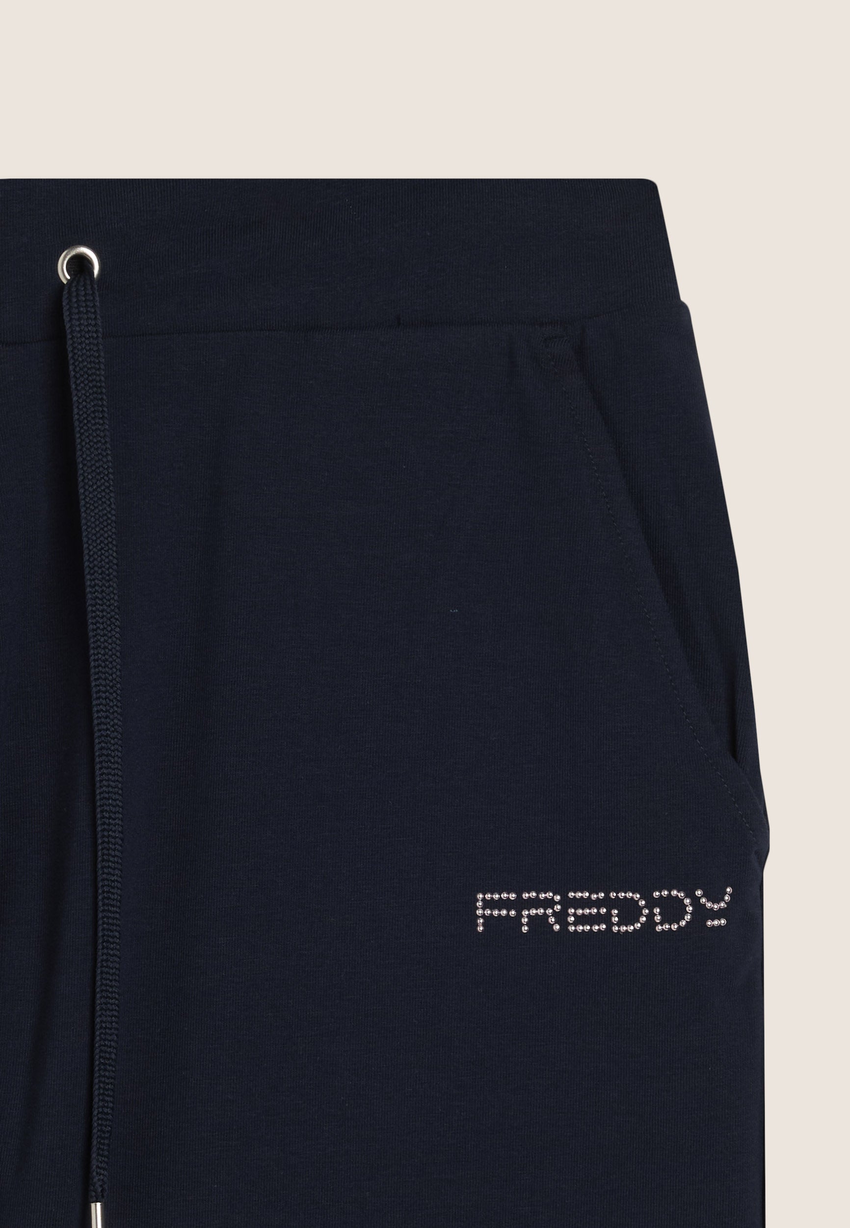 freddy-pantaloni-corti-donna-in-jersey-con-coulisse-e-logo-freddy image 3