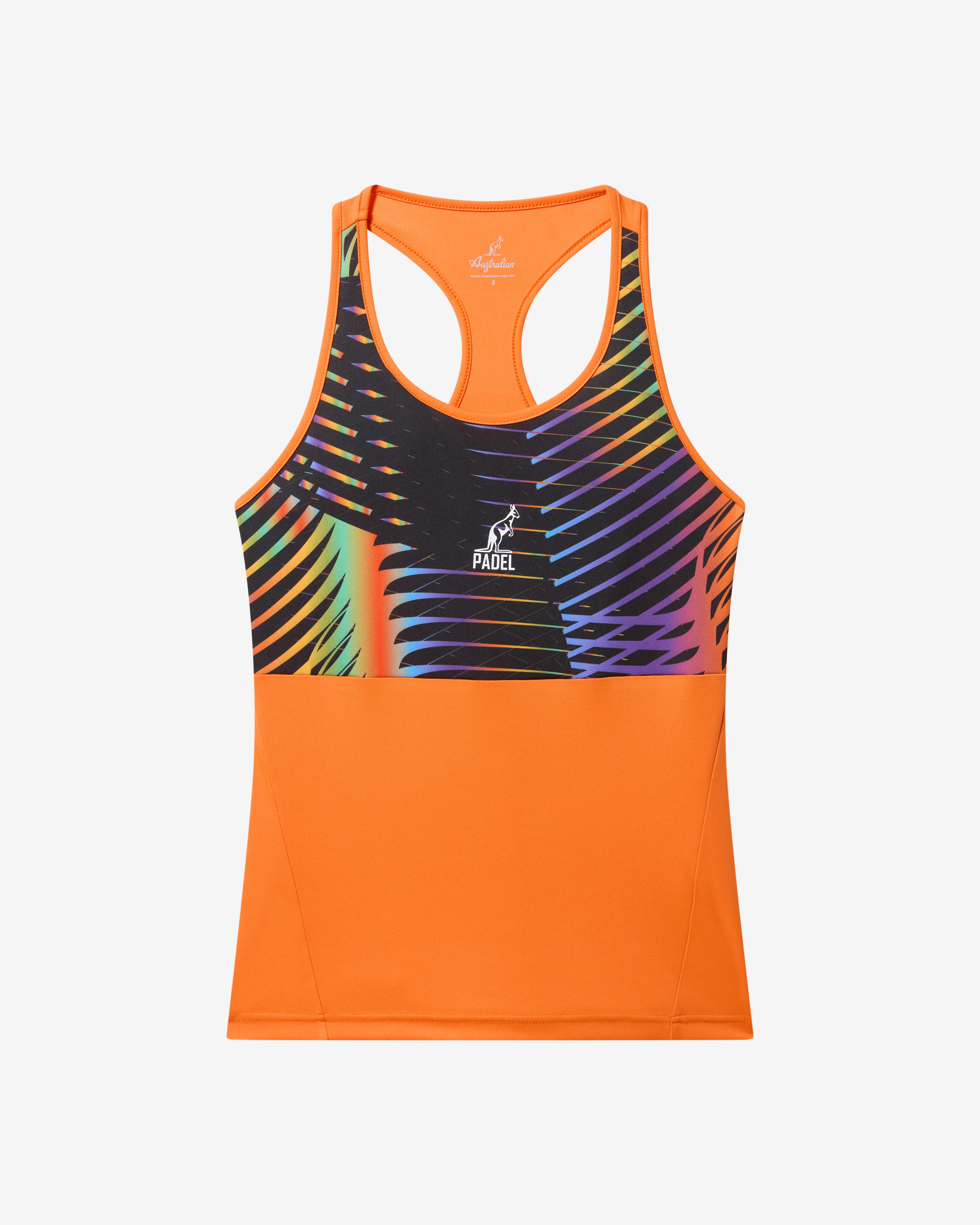 australian-chaos-tank-top-canotta-padel-arancio-acceso image 5