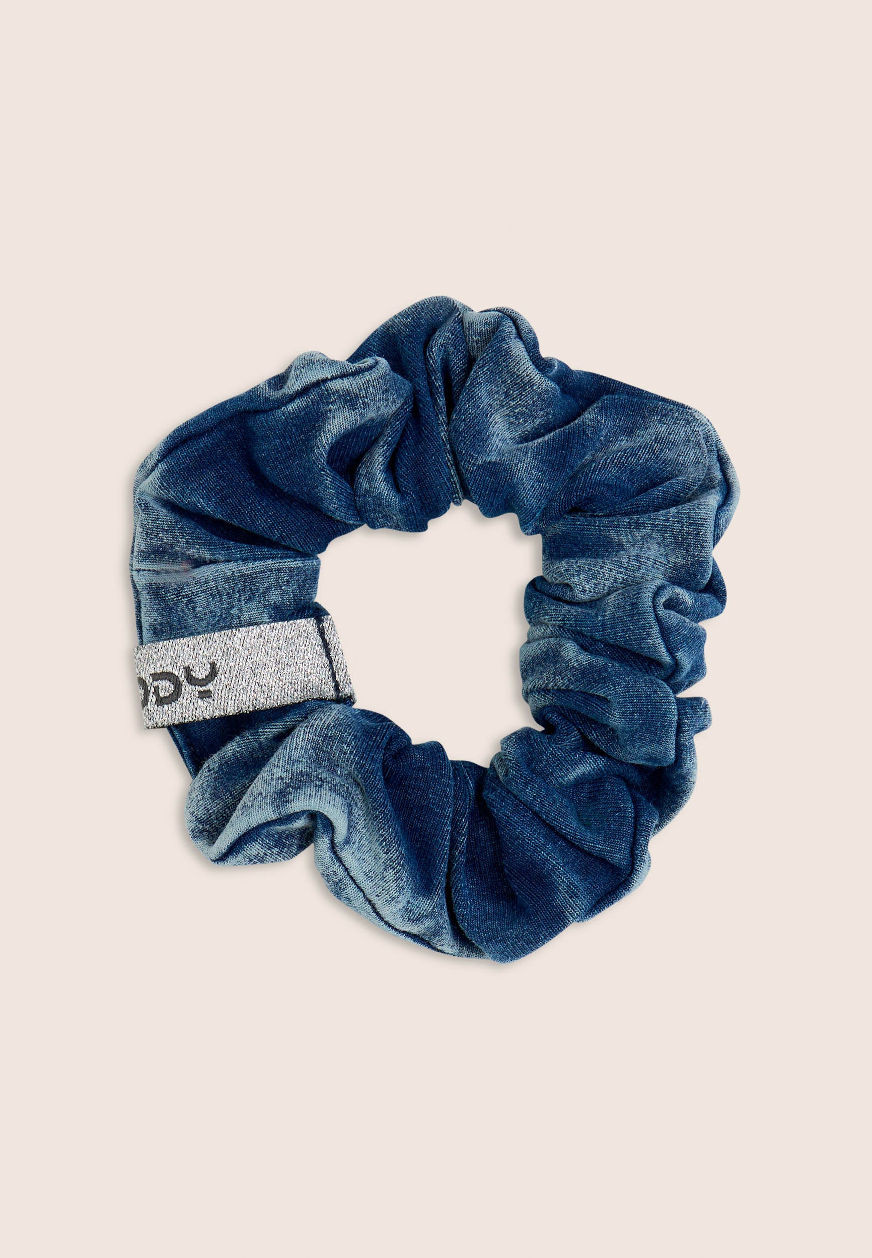 freddy-elastico-scrunchie-denim-used-con-logo-lurex image 2