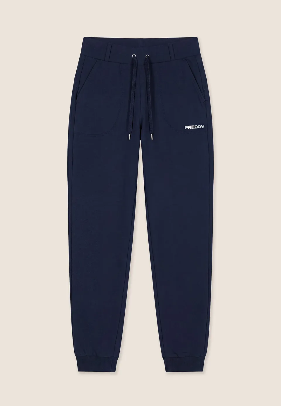 freddy-jogger-donna-con-tasche-applicate-e-fondo-a-polsino image 1
