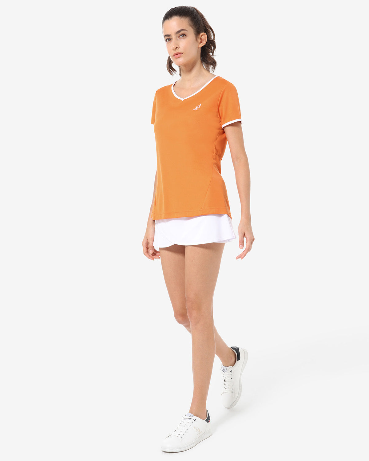 australian-slit-back-t-shirt-tennis-t-shirt-ace-arancio-acceso image 2