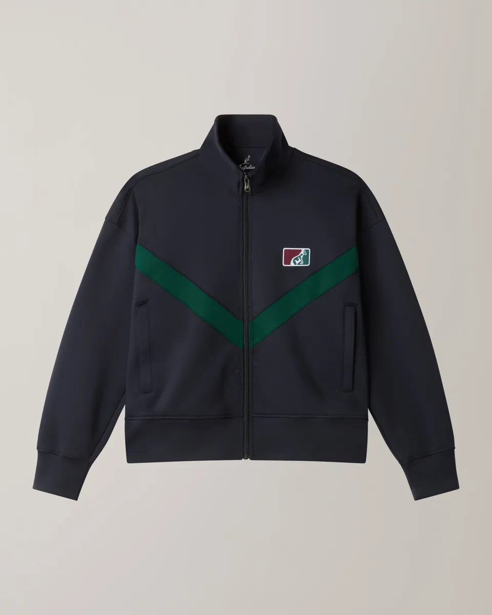 australian-classic-track-jacket-giacca-shot-blu-navy-con-patch image 1