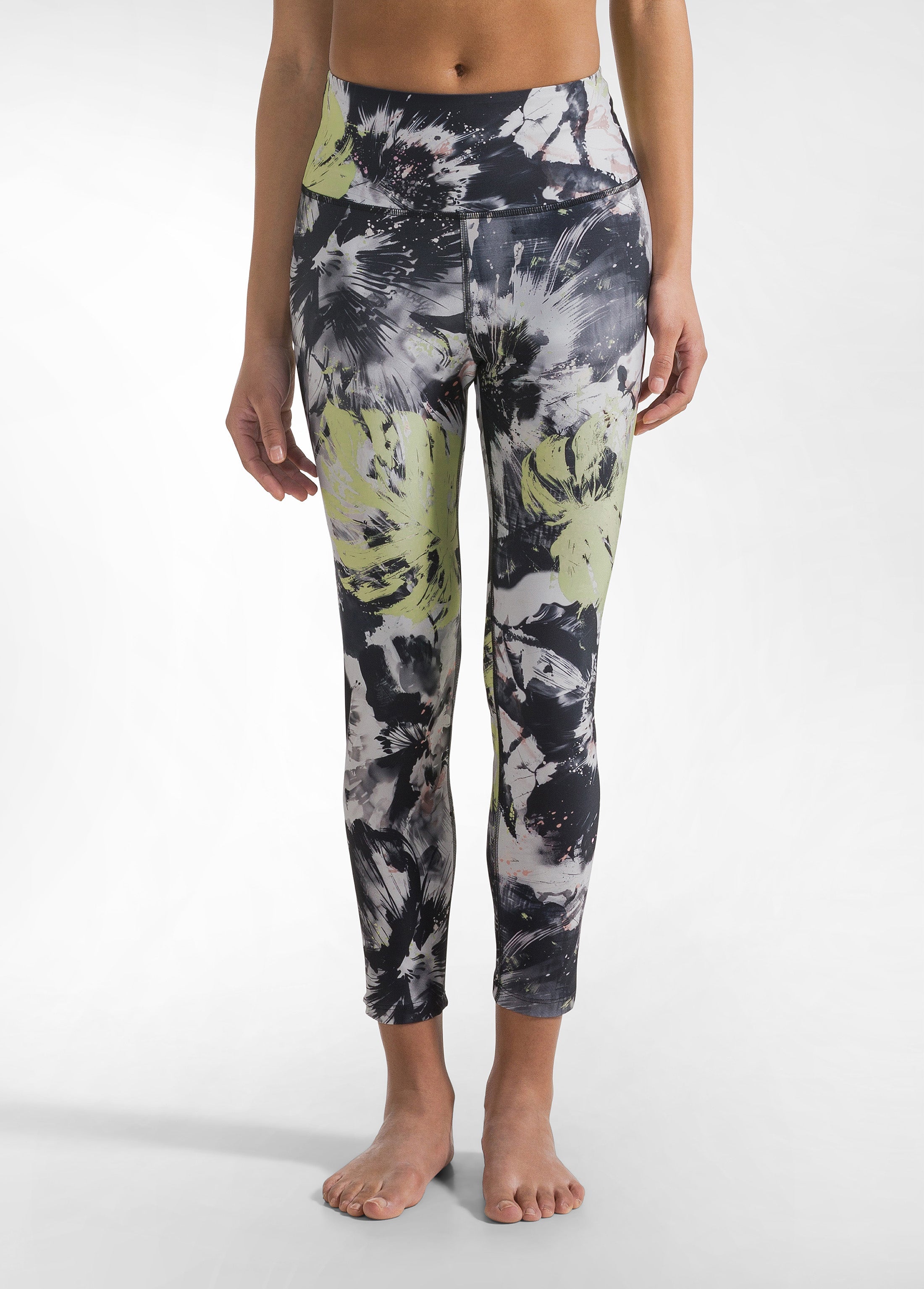 deha-leggings-in-microfibra-riciclata-stampata-grigio image 2