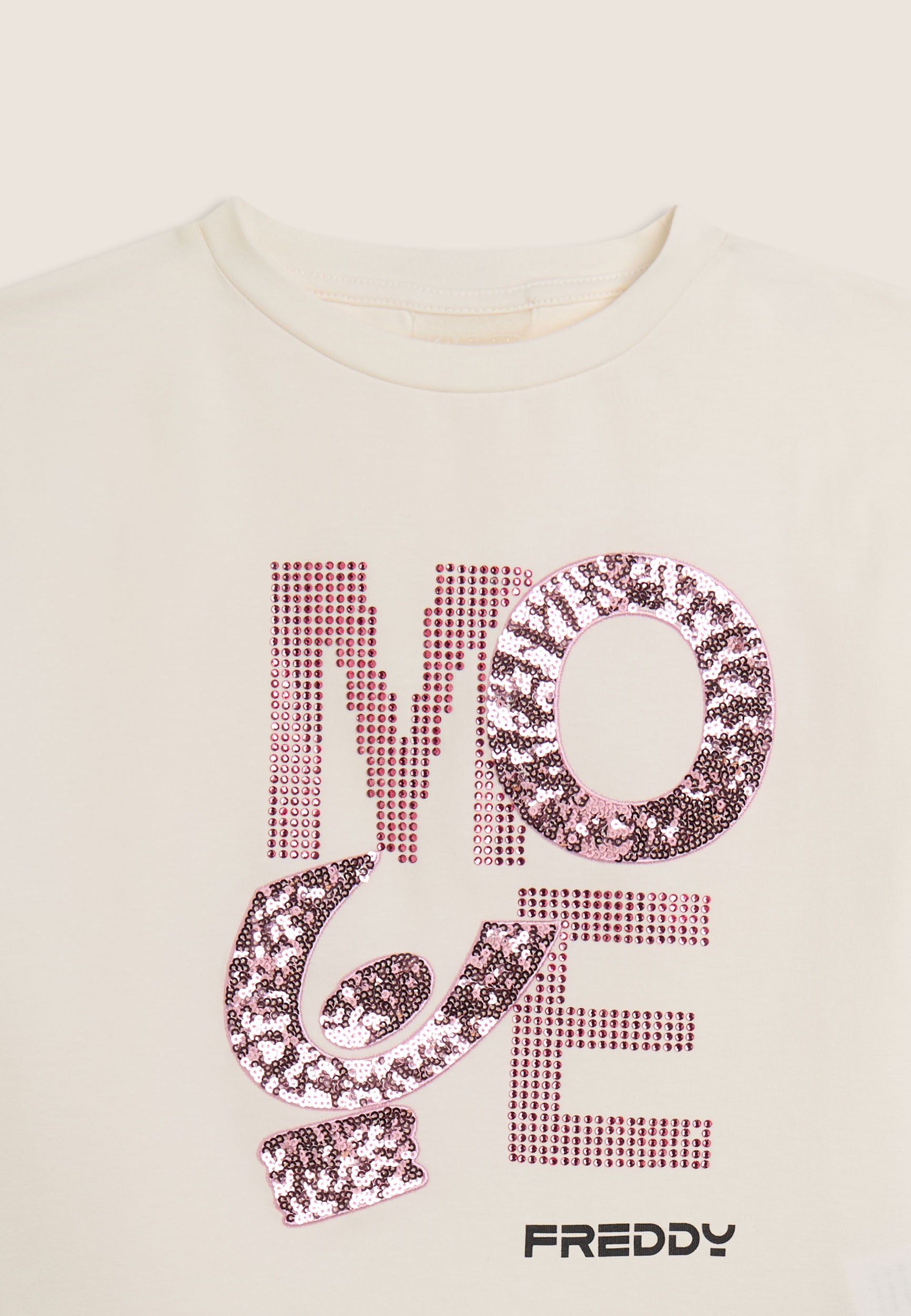 freddy-t-shirt-junior-cropped-move-con-strass-e-paillettes image 6