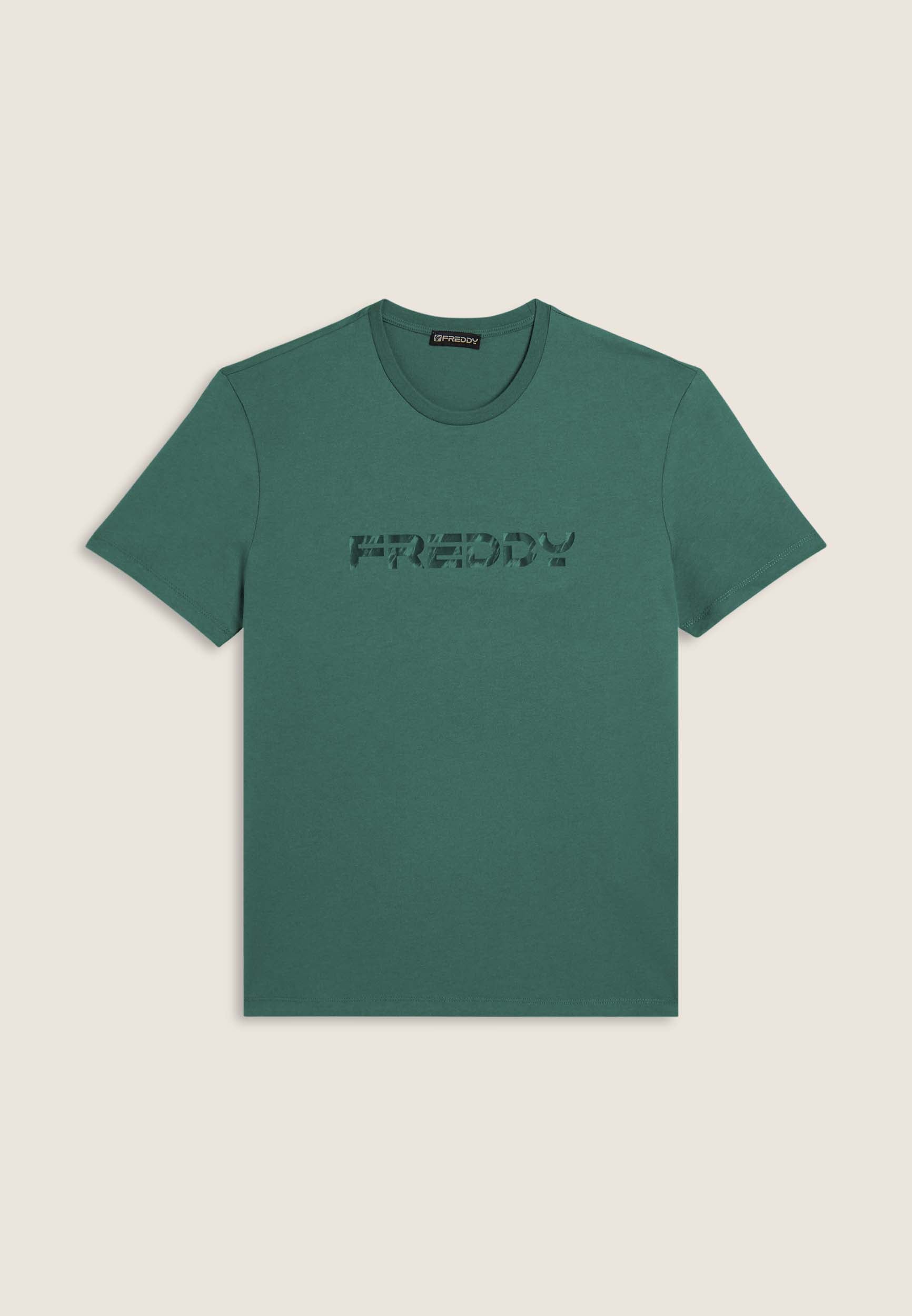 freddy-t-shirt-uomo-con-logo-sfumato-centrale-in-jersey-100-cotone image 7