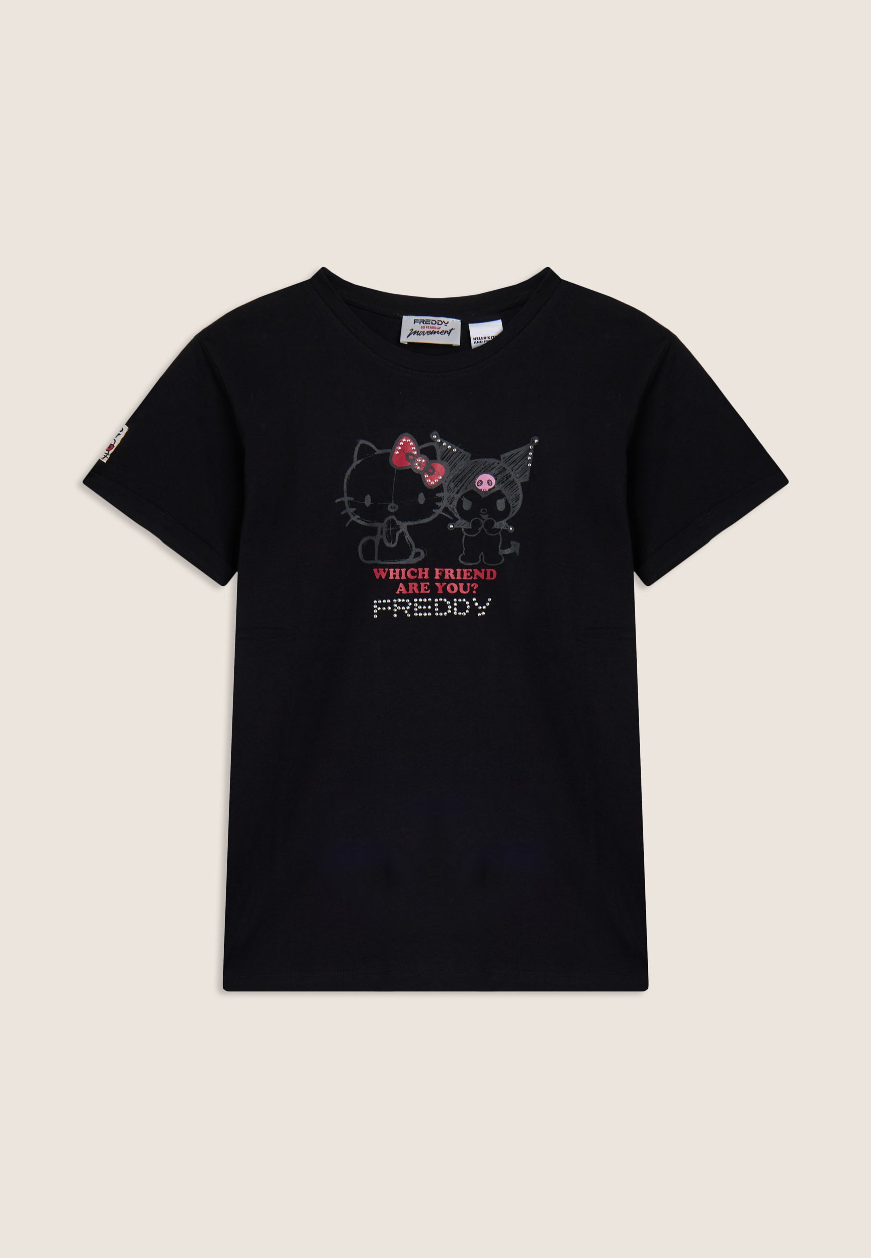 freddy-t-shirt-hello-kitty-kuromi-stampa-frontale-in-cotone image 8