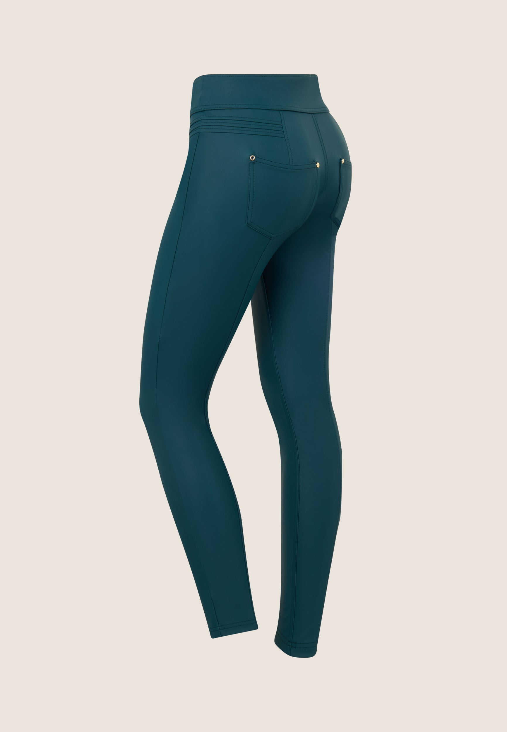 freddy-n-o-w-pantaloni-superskinny-vita-alta-in-similpelle-laminata image 7