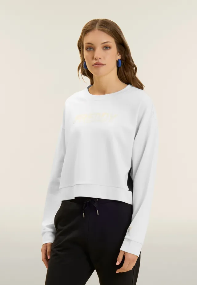 freddy-felpa-girocollo-in-heavy-jersey-stretch-con-inserti-a-contrasto-e-logo-pe image 1