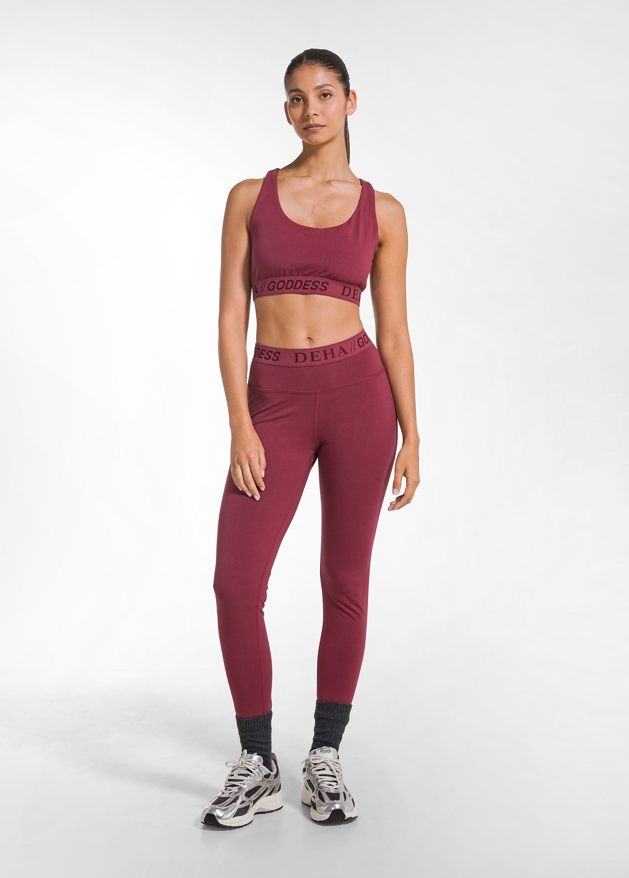 deha-top-vogatore-corto-jersey-stretch-rosso image 4