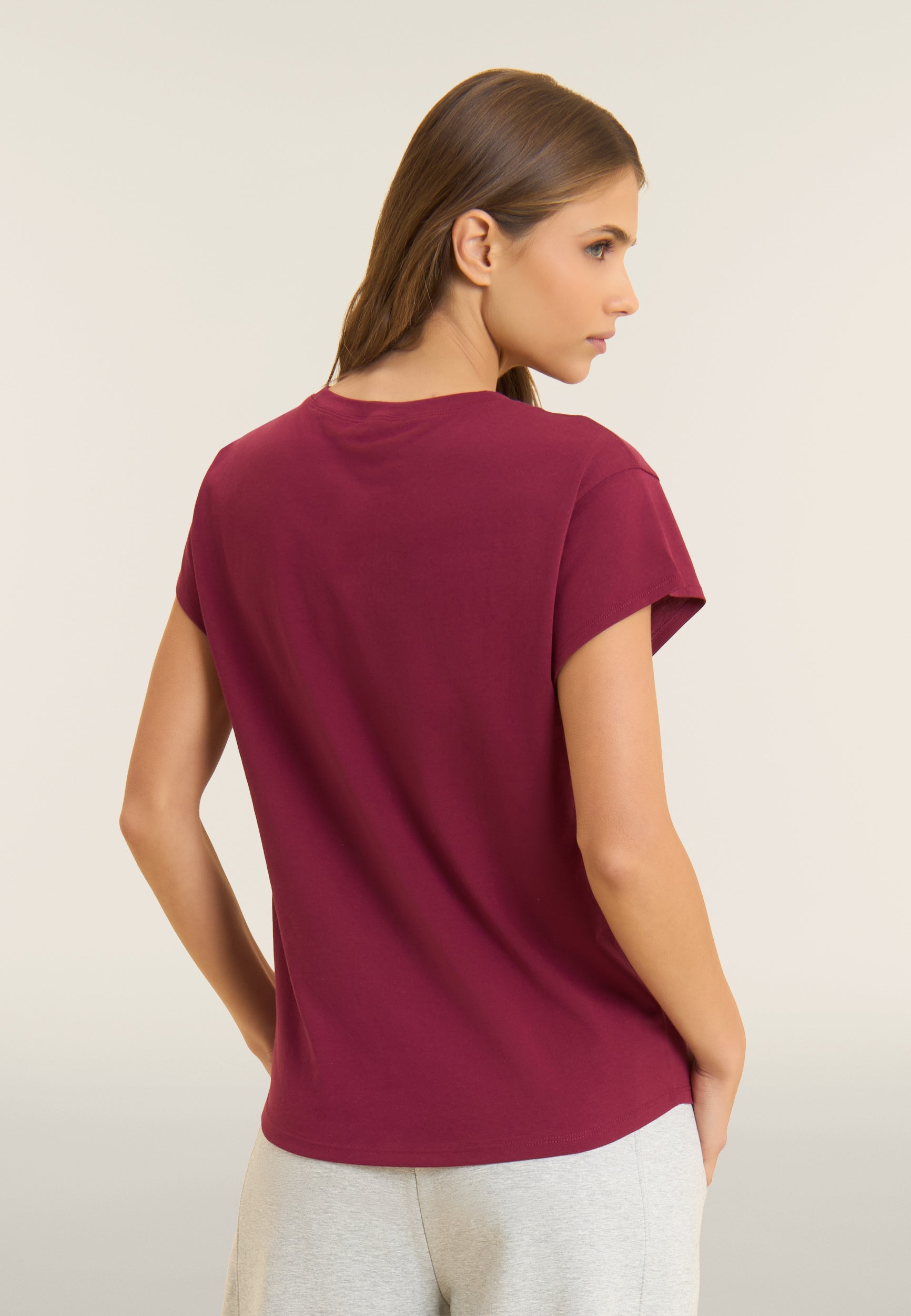 freddy-t-shirt-donna-regular-fit-manica-ad-aletta-cotone image 3