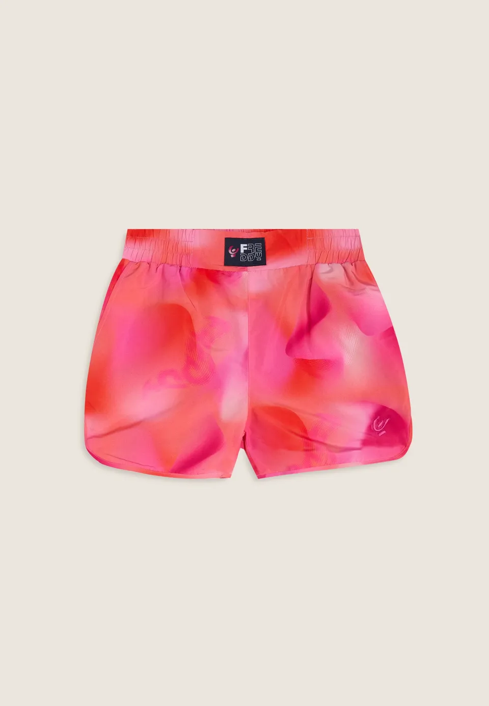 freddy-pantaloncini-bambina-tessuto-tecnico-rosa-arancio image 1