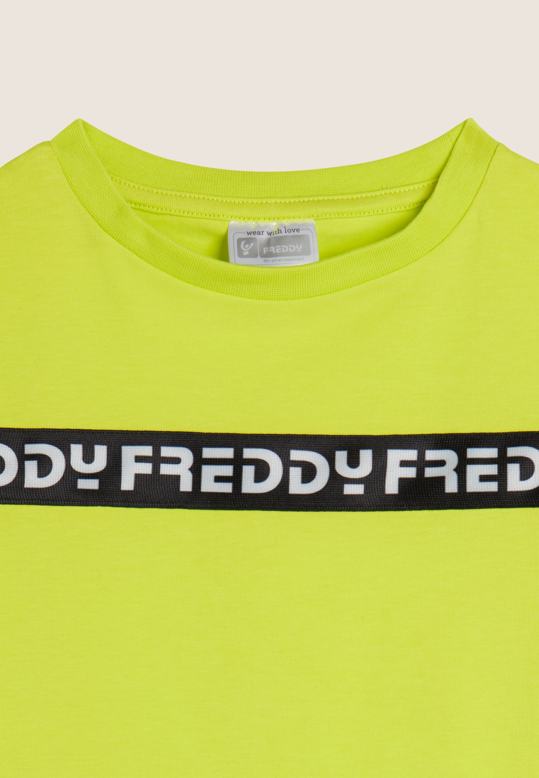 freddy-t-shirt-bambina-manica-corta-con-banda-logo-freddy image 3