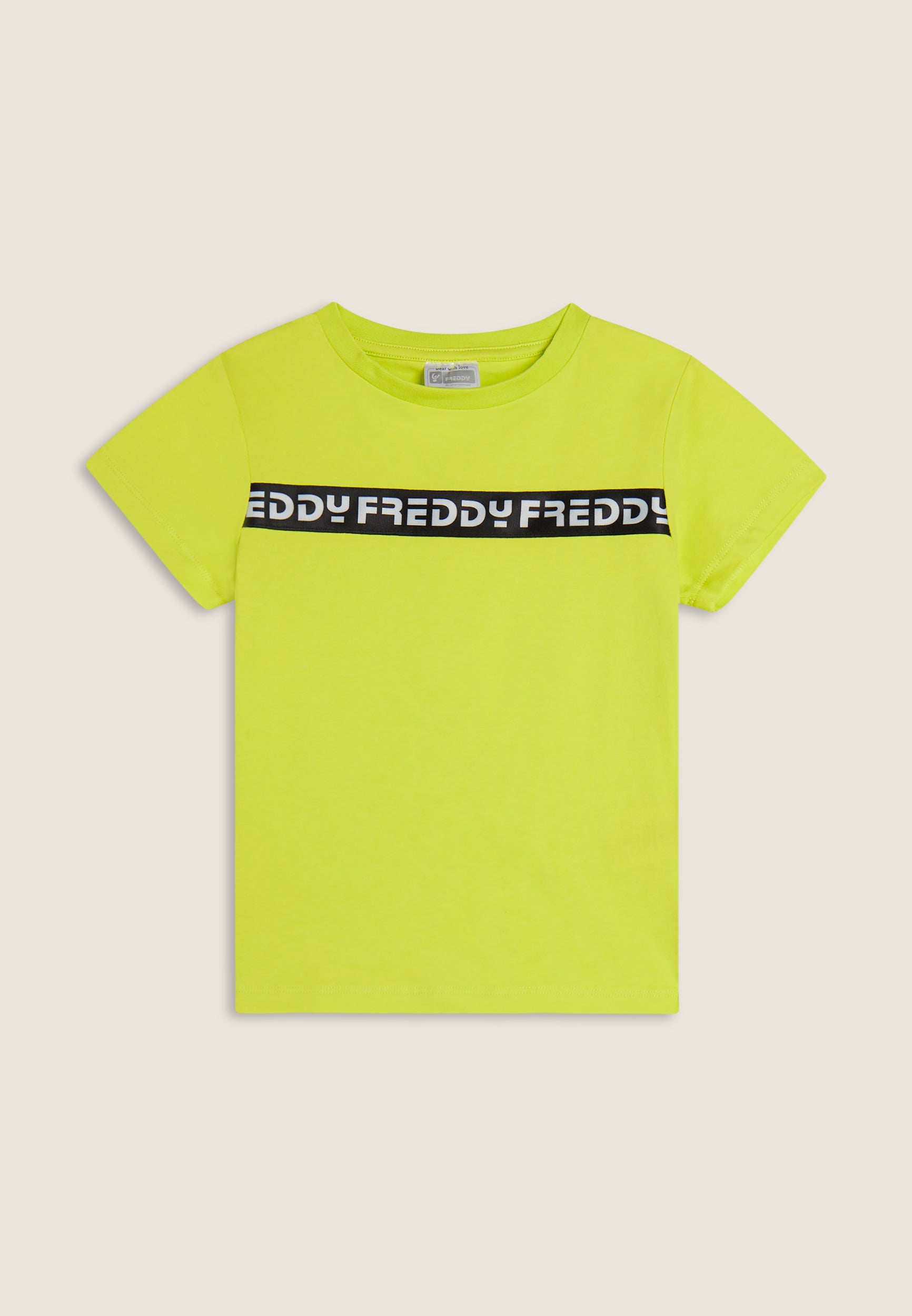 freddy-t-shirt-bambina-manica-corta-con-banda-logo-freddy image 1