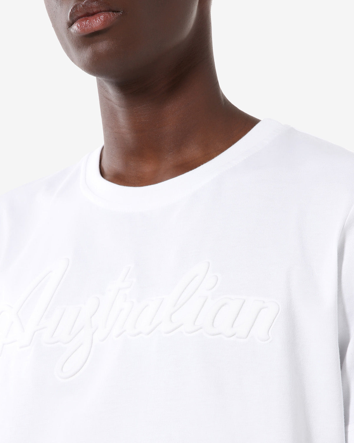 australian-3d-logo-t-shirt-cotone-bianca image 4