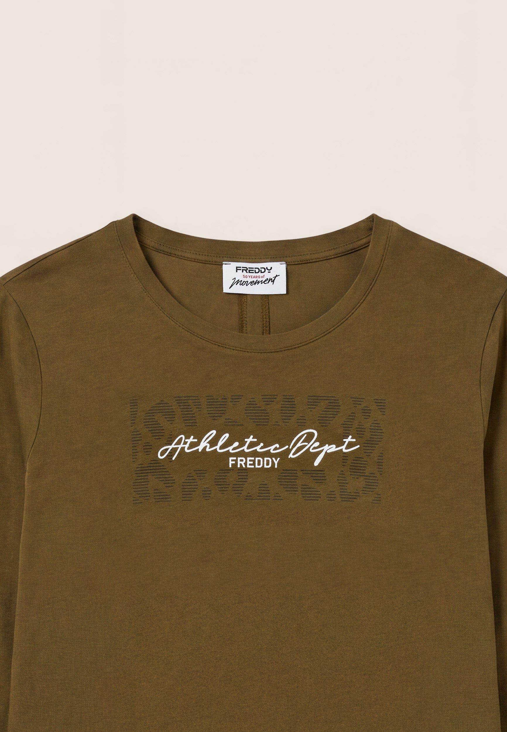 freddy-t-shirt-donna-manica-lunga-cotone-con-spacco-posteriore image 7