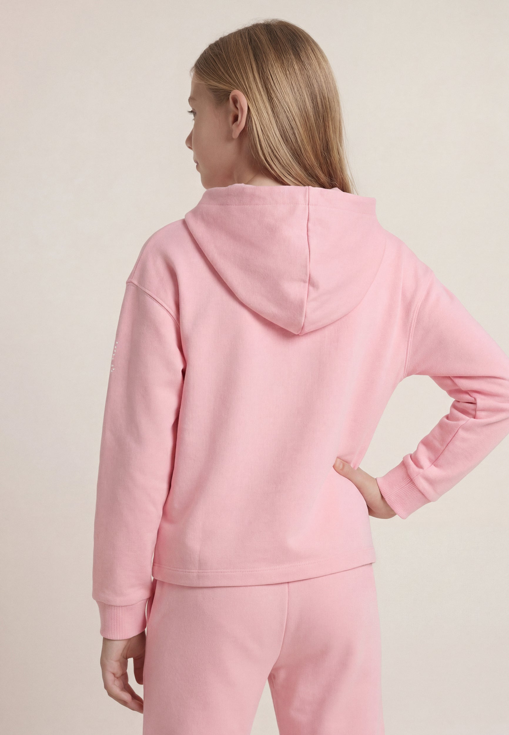 freddy-felpa-cropped-con-cappuccio-e-zip-da-bambina-e-ragazza image 3