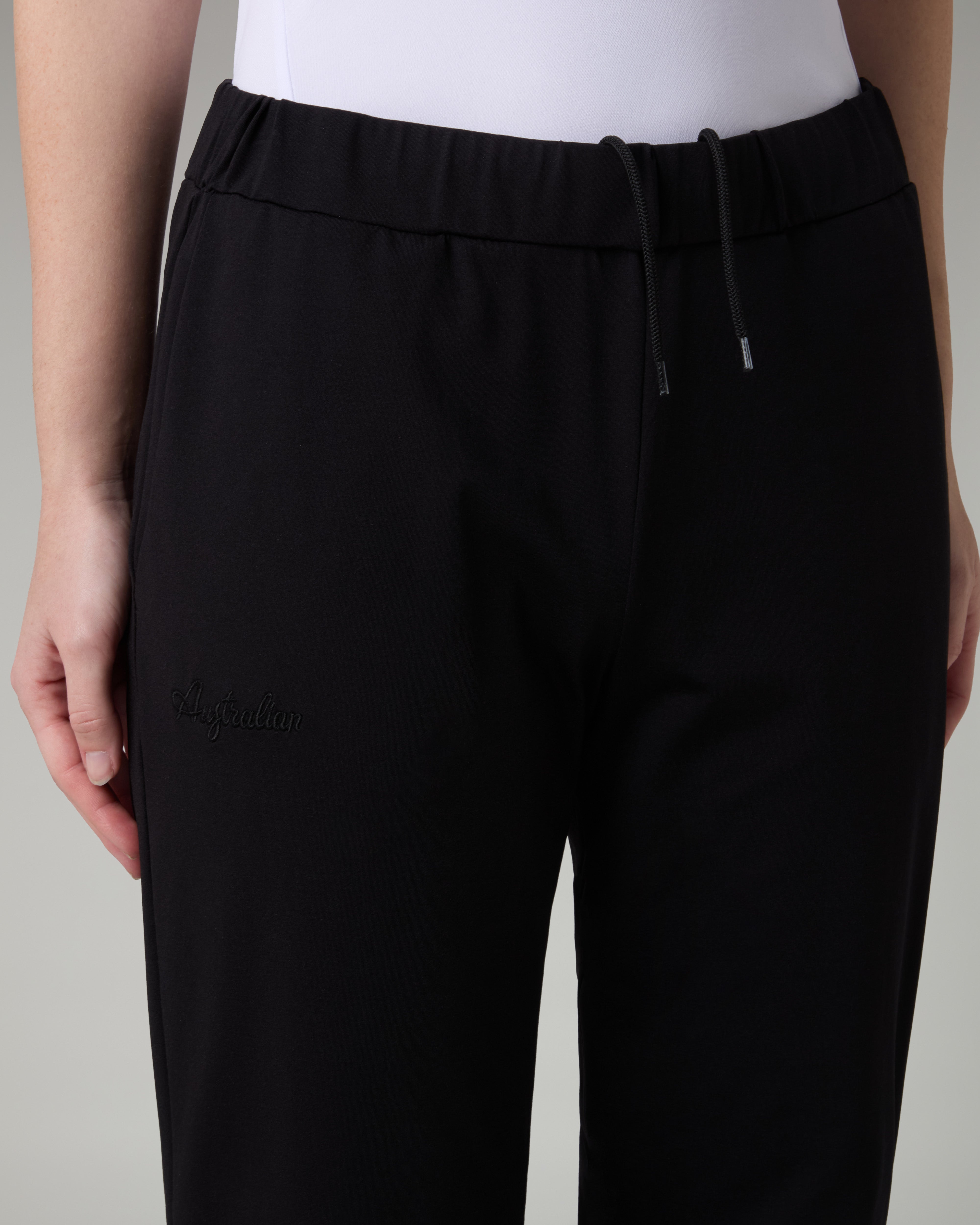 australian-grace-tracksuit-light-touch-nero-tuta-donna-full-zip-made-in-italy image 7