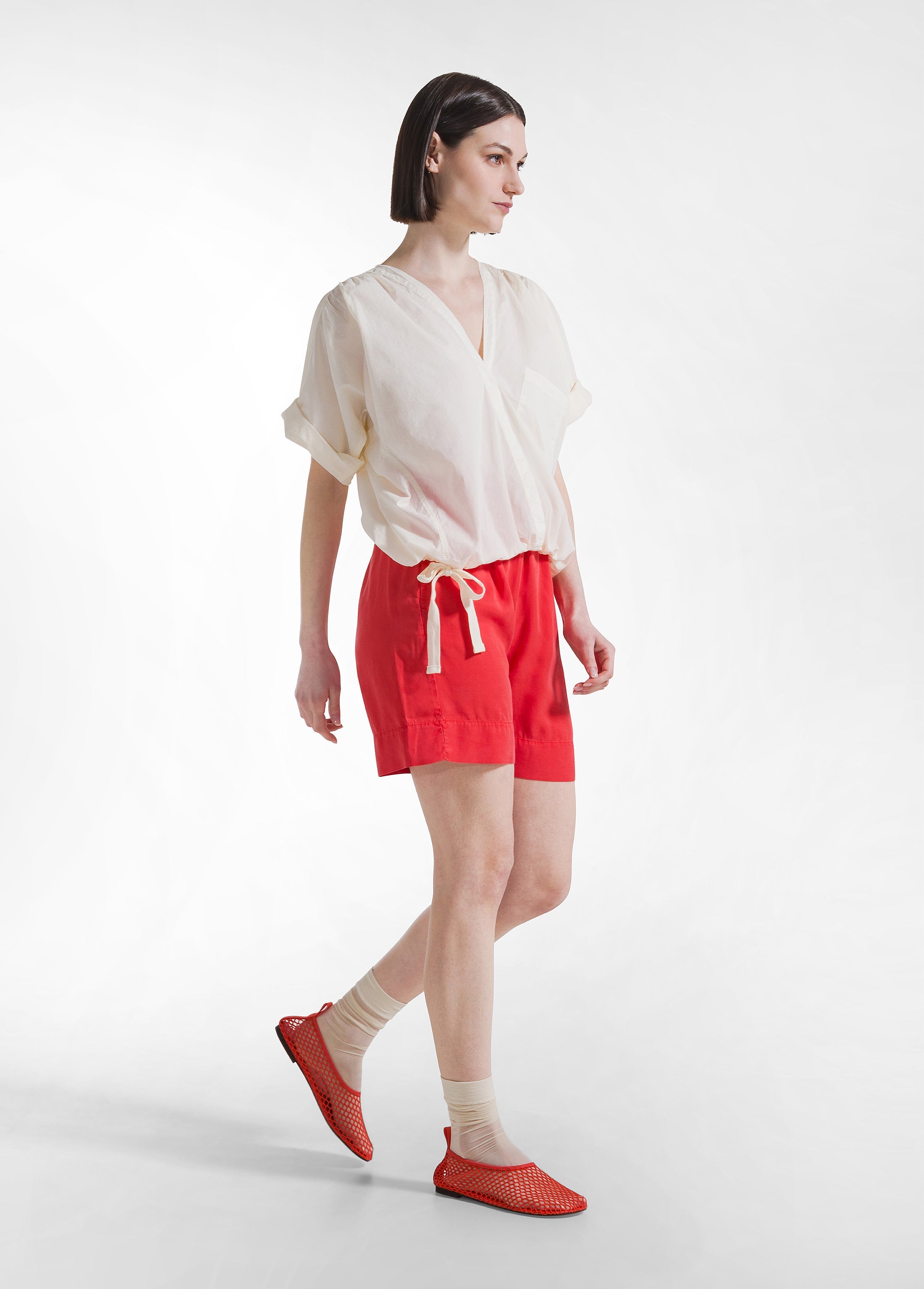 deha-blusa-in-mussola-di-cotone-leggera-bianco image 4