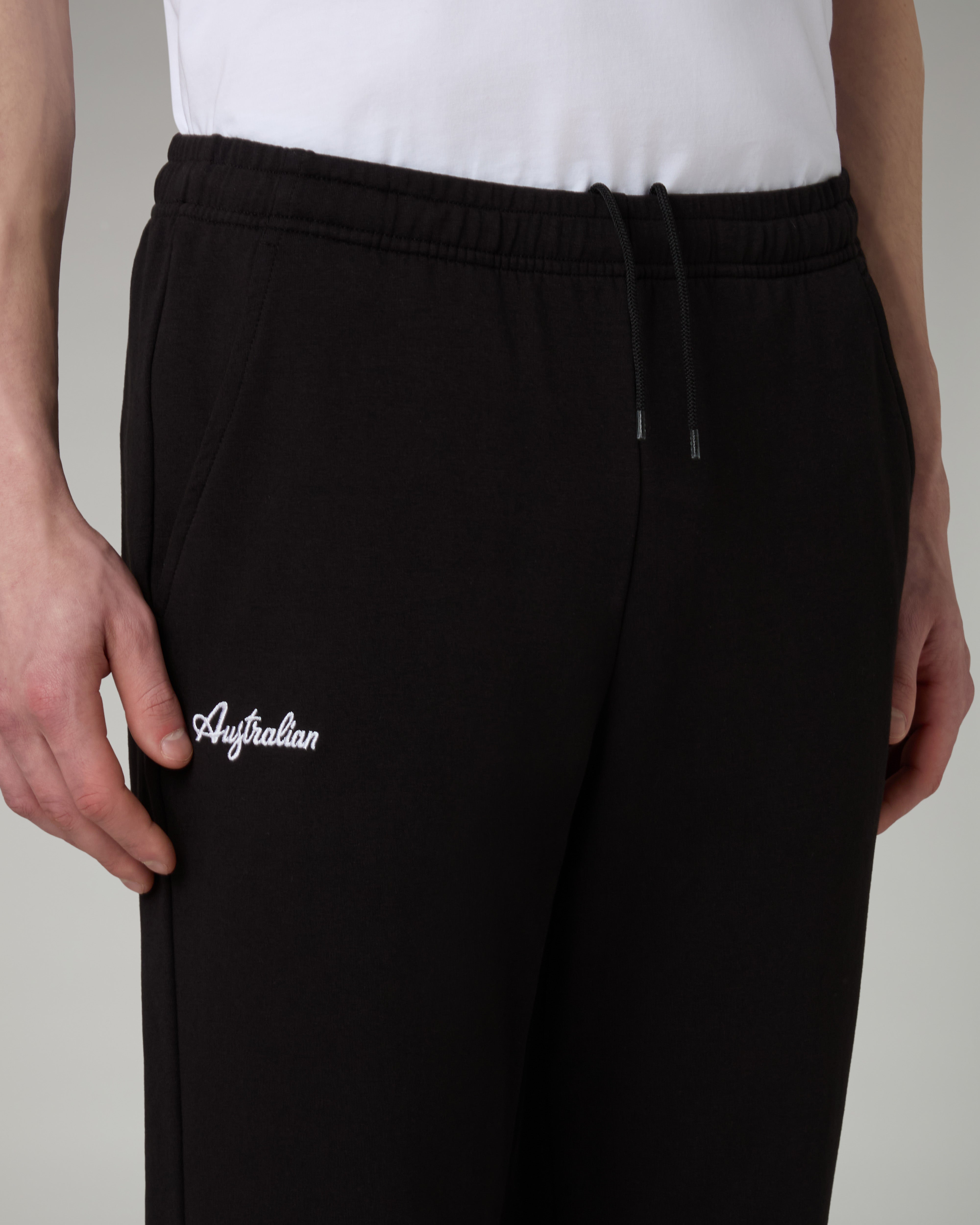 australian-essential-line-tracksuit-tuta-nera-full-zip image 7