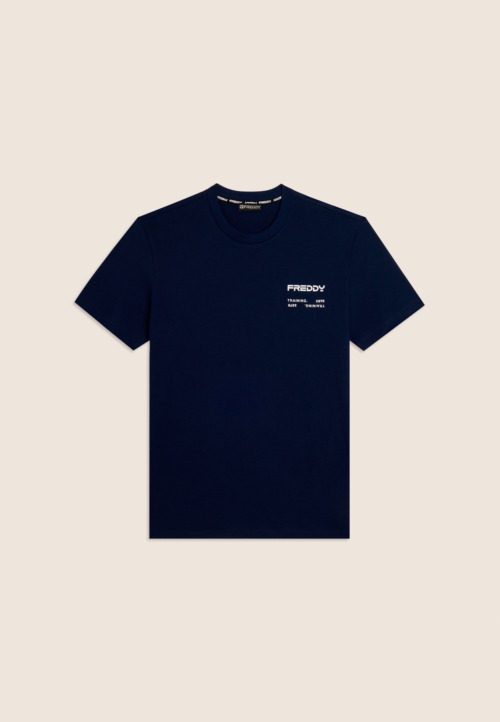 freddy-t-shirt-uomo-in-cotone-con-logo-effetto-gommato image 6