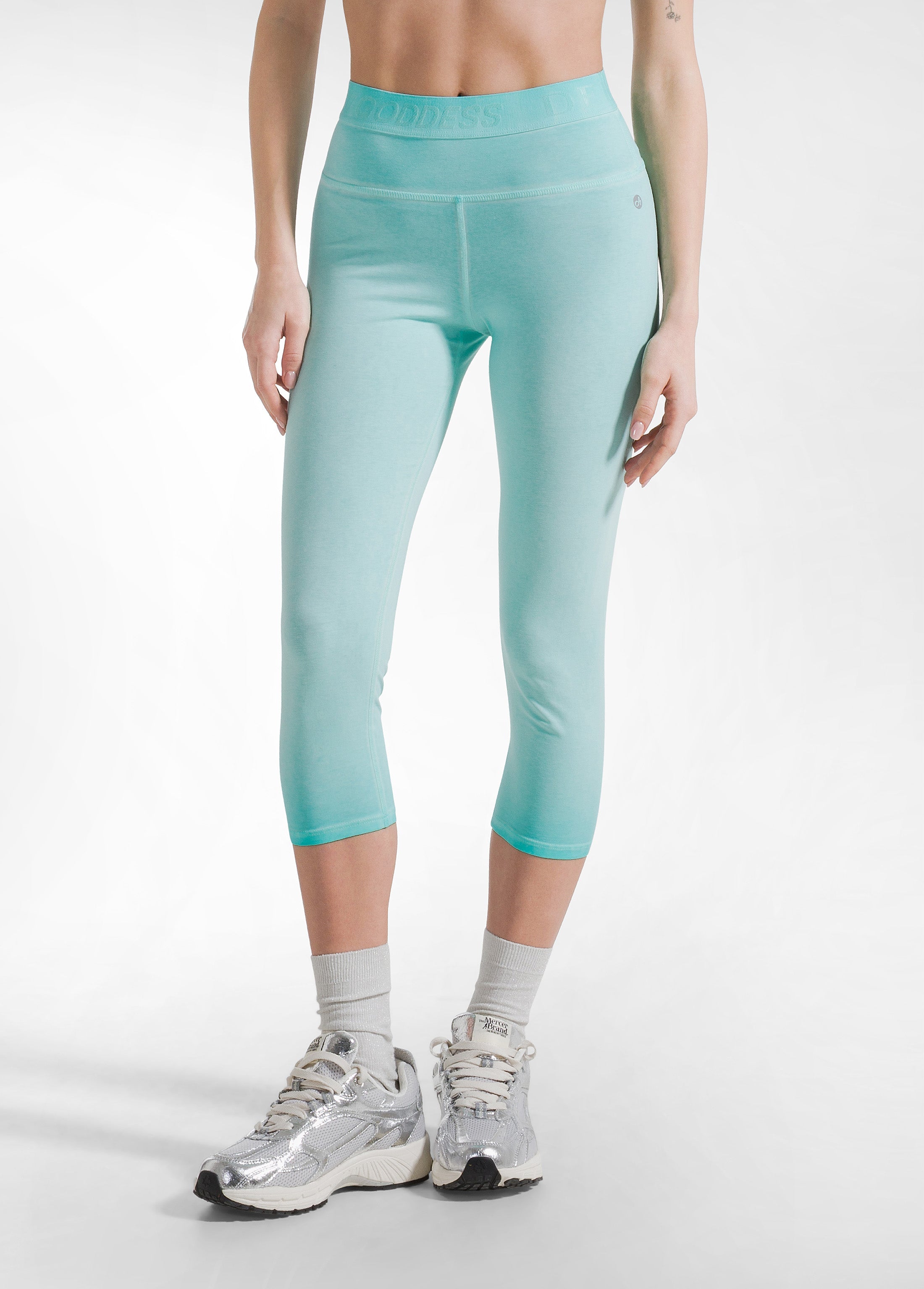 deha-d42025-leggings-7-8-effetto-sfumato-in-jersey-stretch-verde image 2