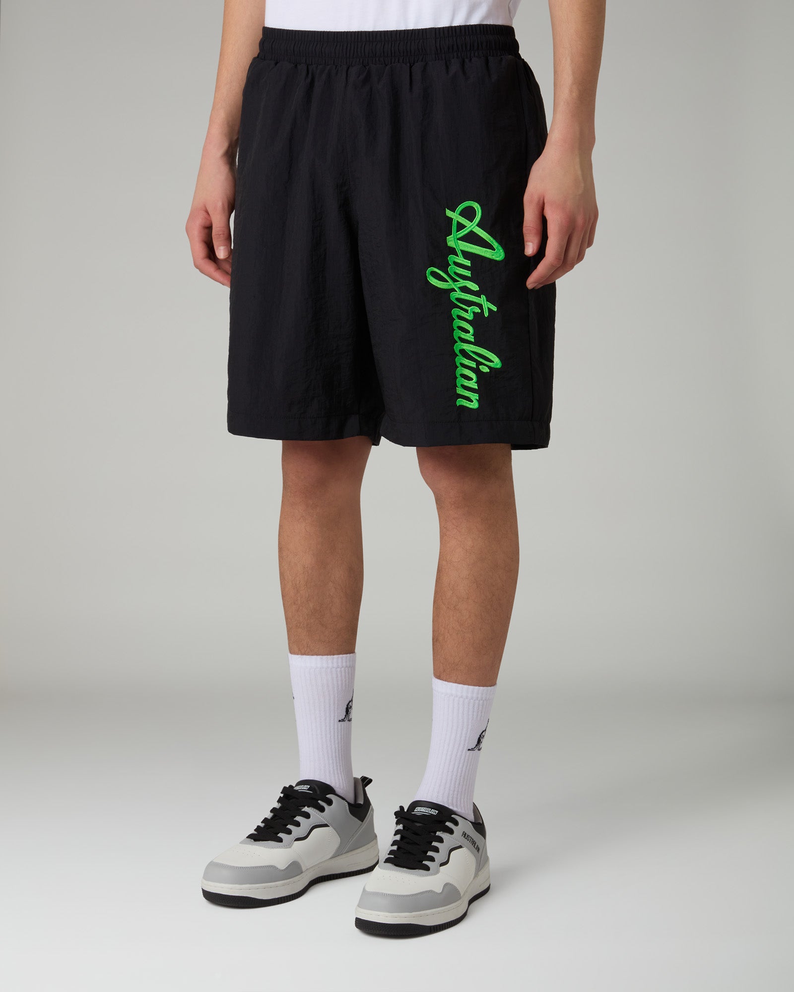 australian-league-short-embroidery-logo-nero image 1