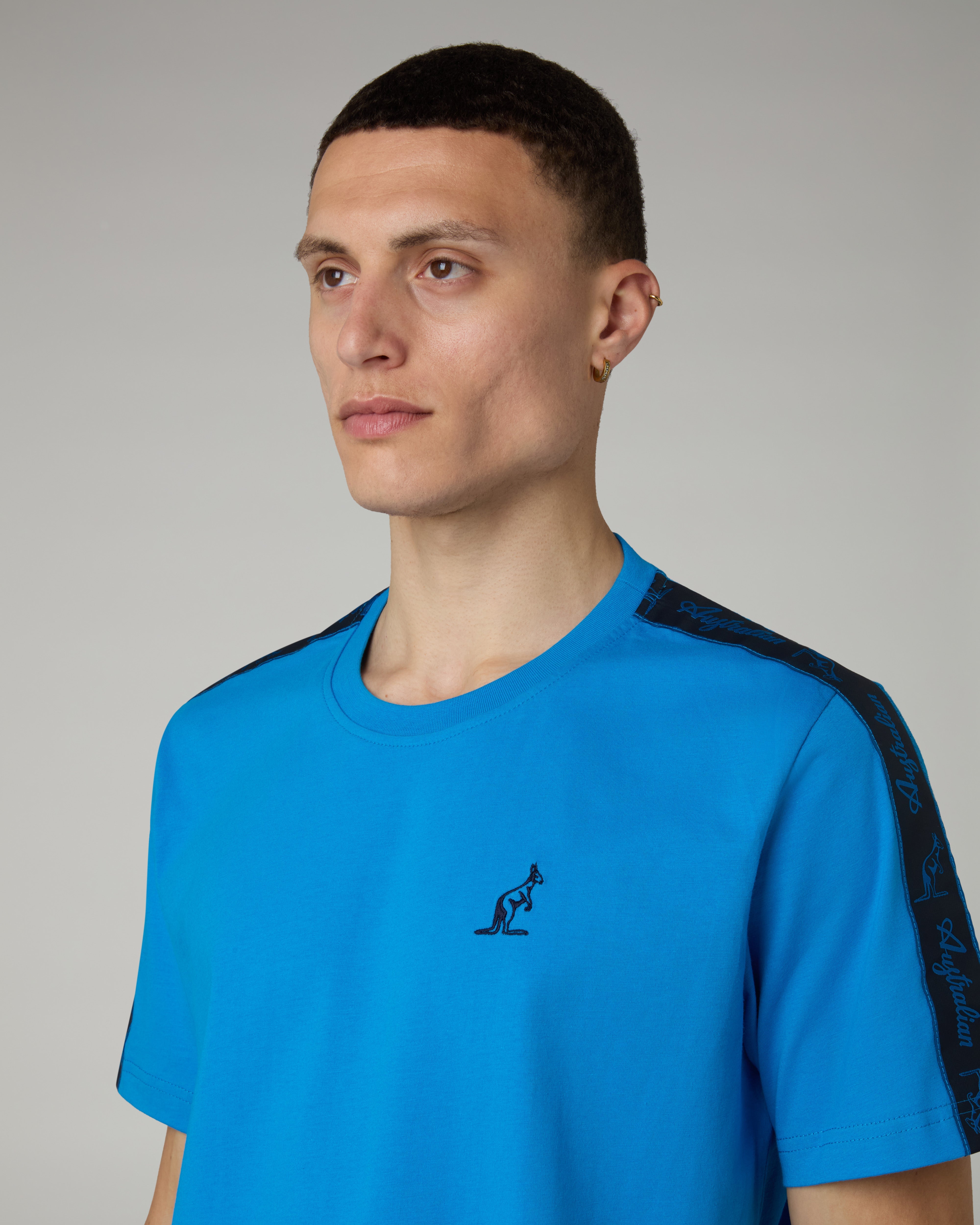 australian-blue-tape-t-shirt-cotone-blu-capri image 4