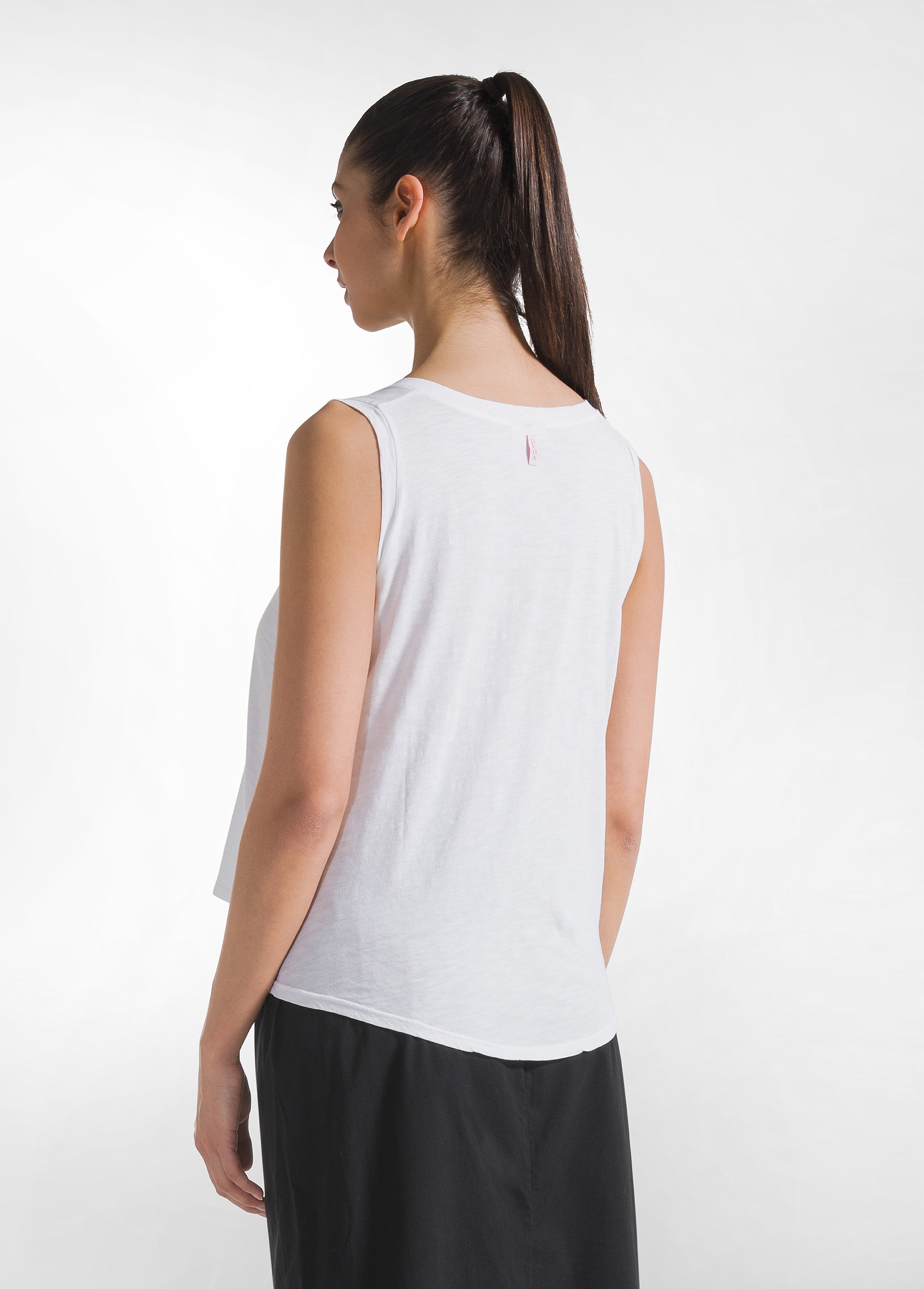 deha-d42510-top-fluido-in-jersey-fiammato-bianco image 2