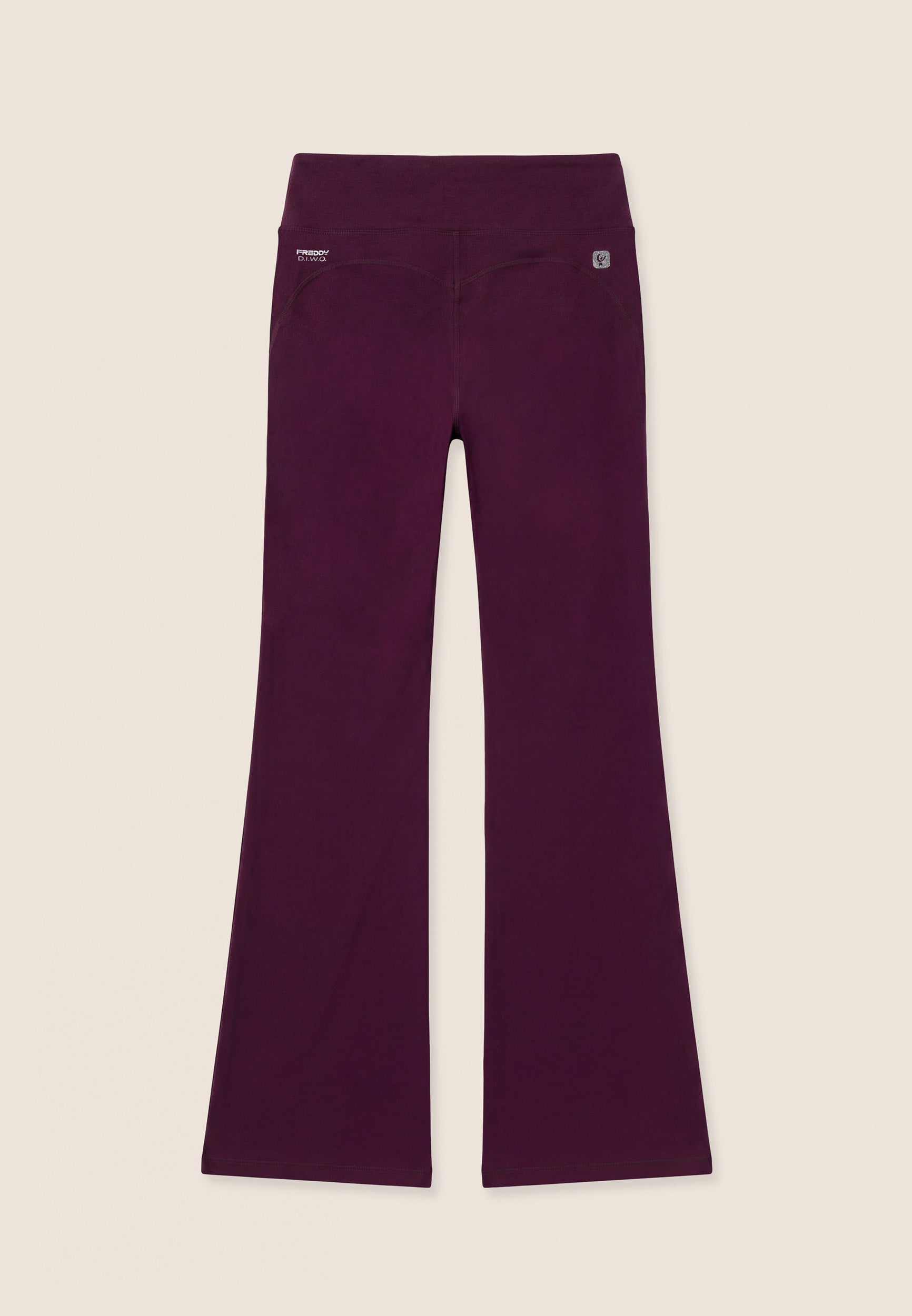 freddy-leggings-flare-mano-pesca-vita-alta-a-incrocio image 2