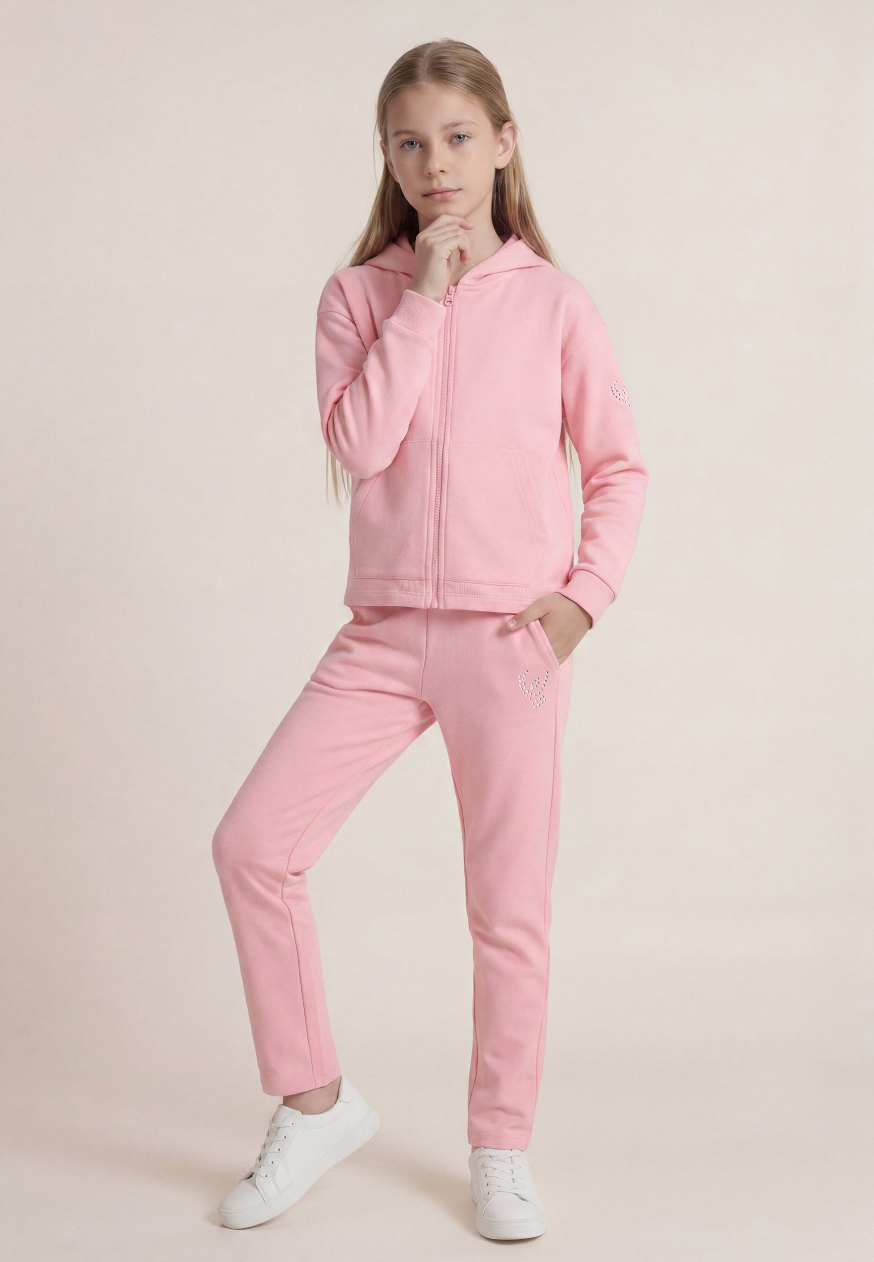freddy-felpa-cropped-con-cappuccio-e-zip-da-bambina-e-ragazza image 2