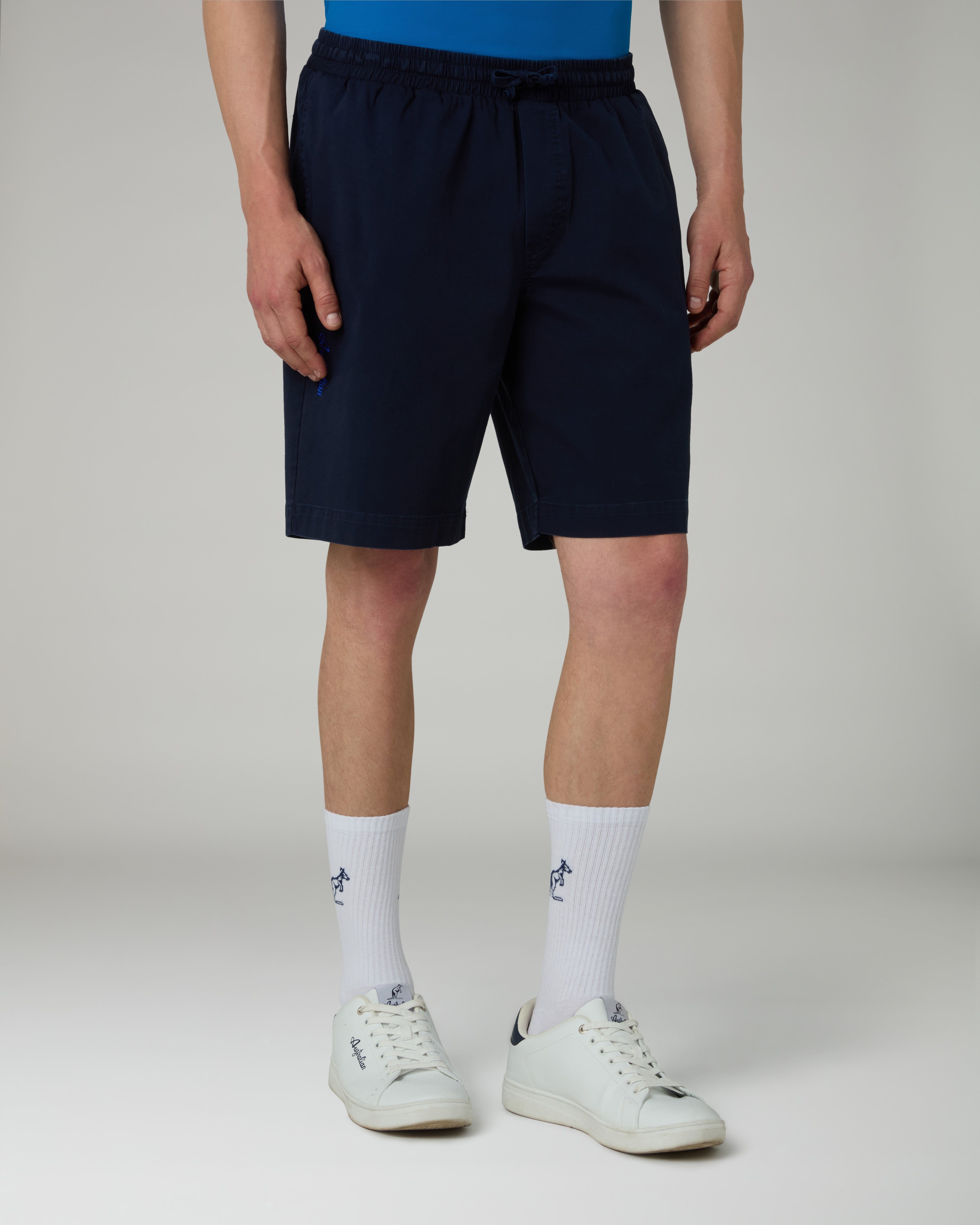 australian-doric-twill-short-short-cotone-uomo-eclipse-blue image 2