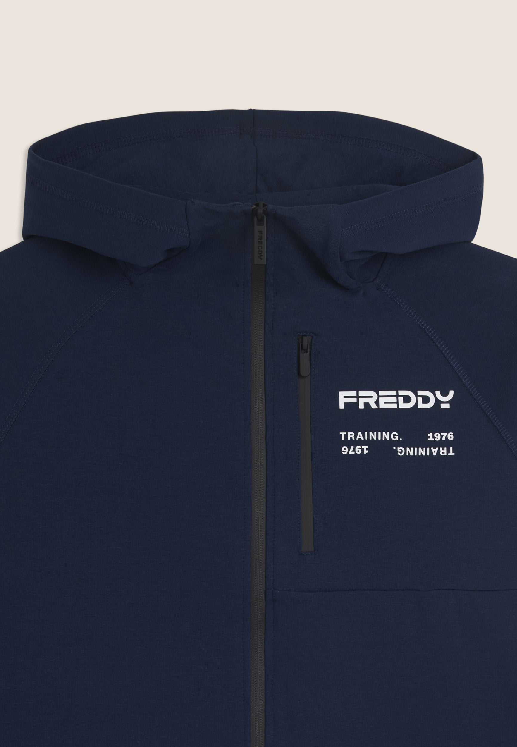 freddy-felpa-donna-con-cappuccio-full-zip-in-baby-french-terry-training image 3