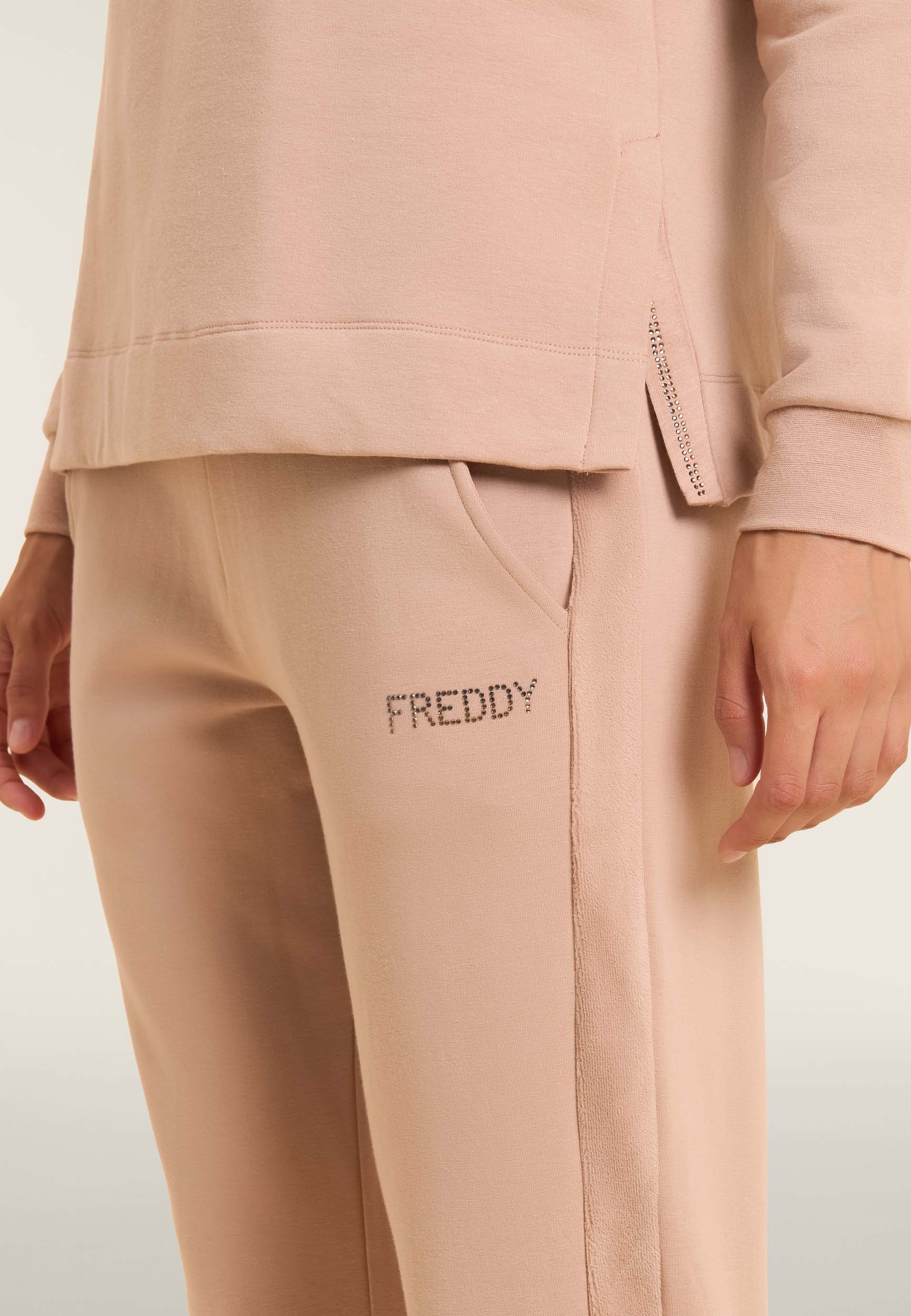 freddy-pantaloni-sportivi-donna-con-inserto-in-velluto image 4