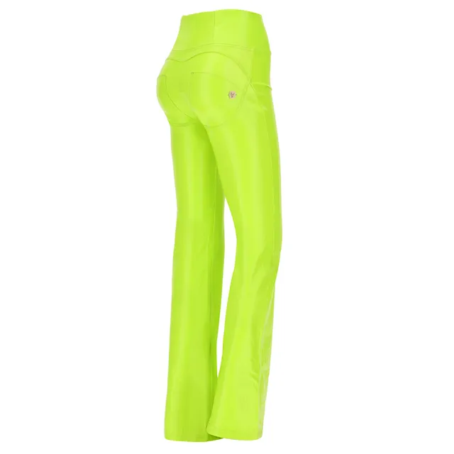 freddy-pantaloni-skinny-wr-up-similpelle-lime-effetto-cocco-vita-alta image 1