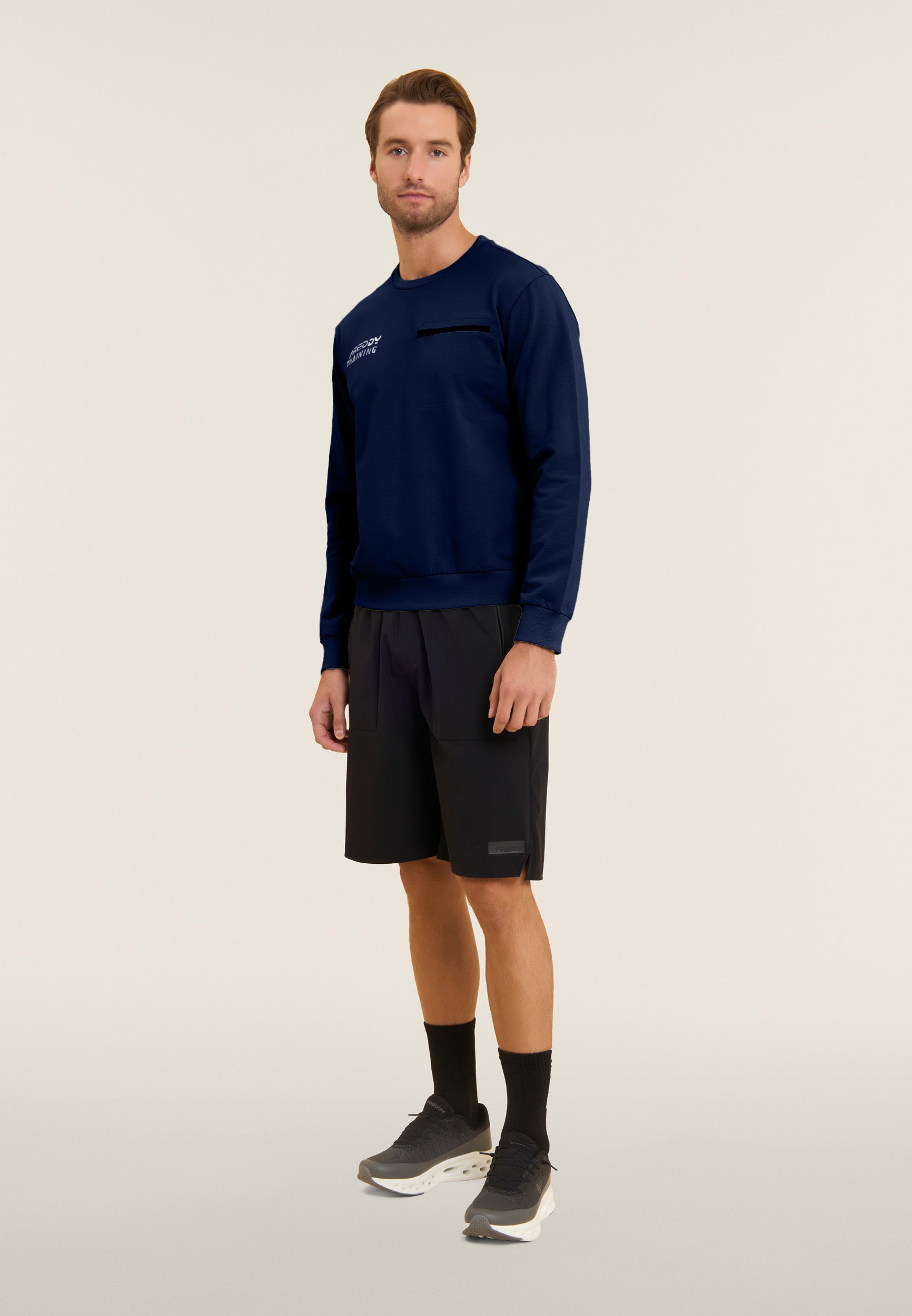 freddy-felpa-girocollo-uomo-in-baby-french-terry-con-taschino-zip image 2