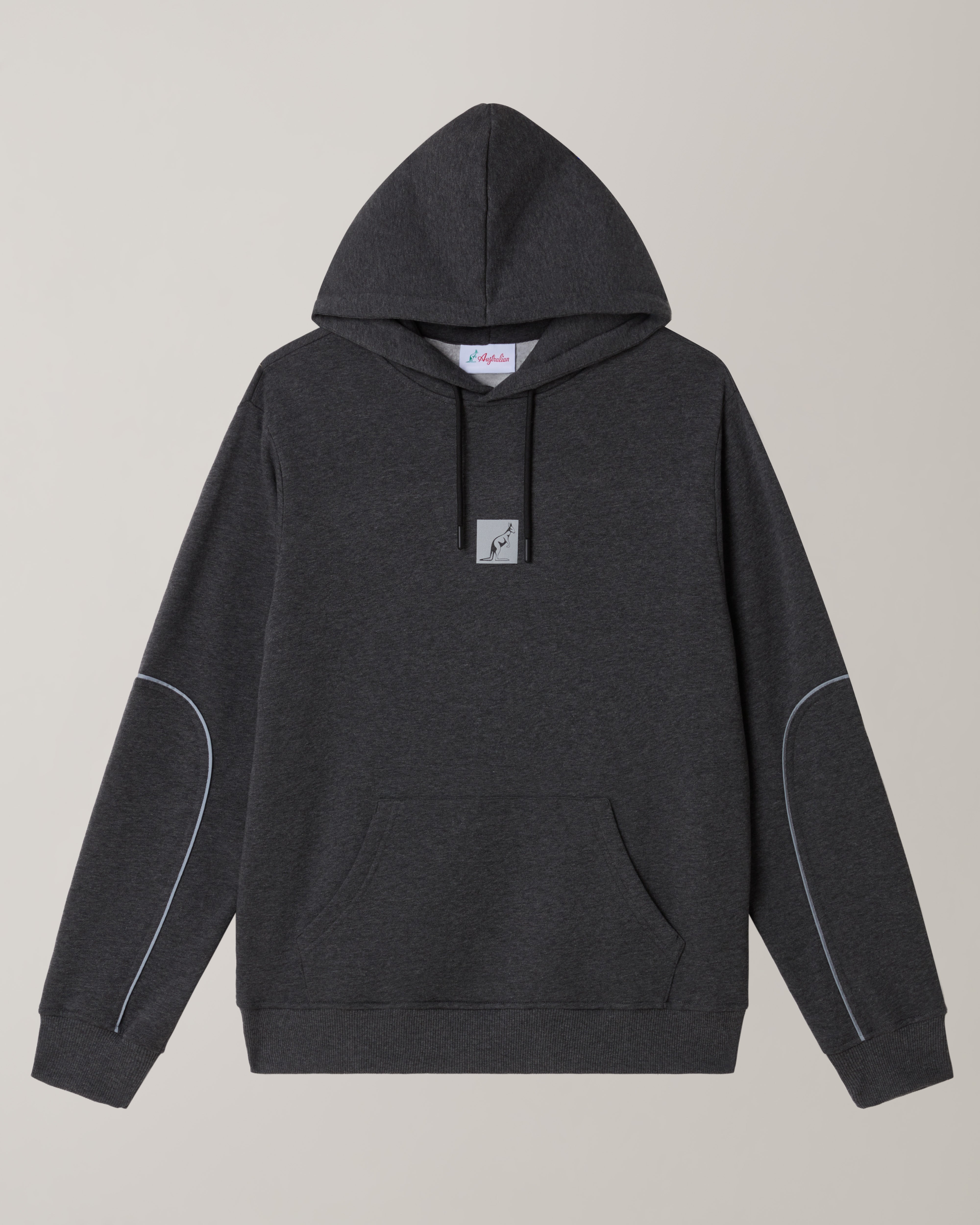 australian-nocturna-hoodie-felpa-cappuccio-antracite-melange image 6